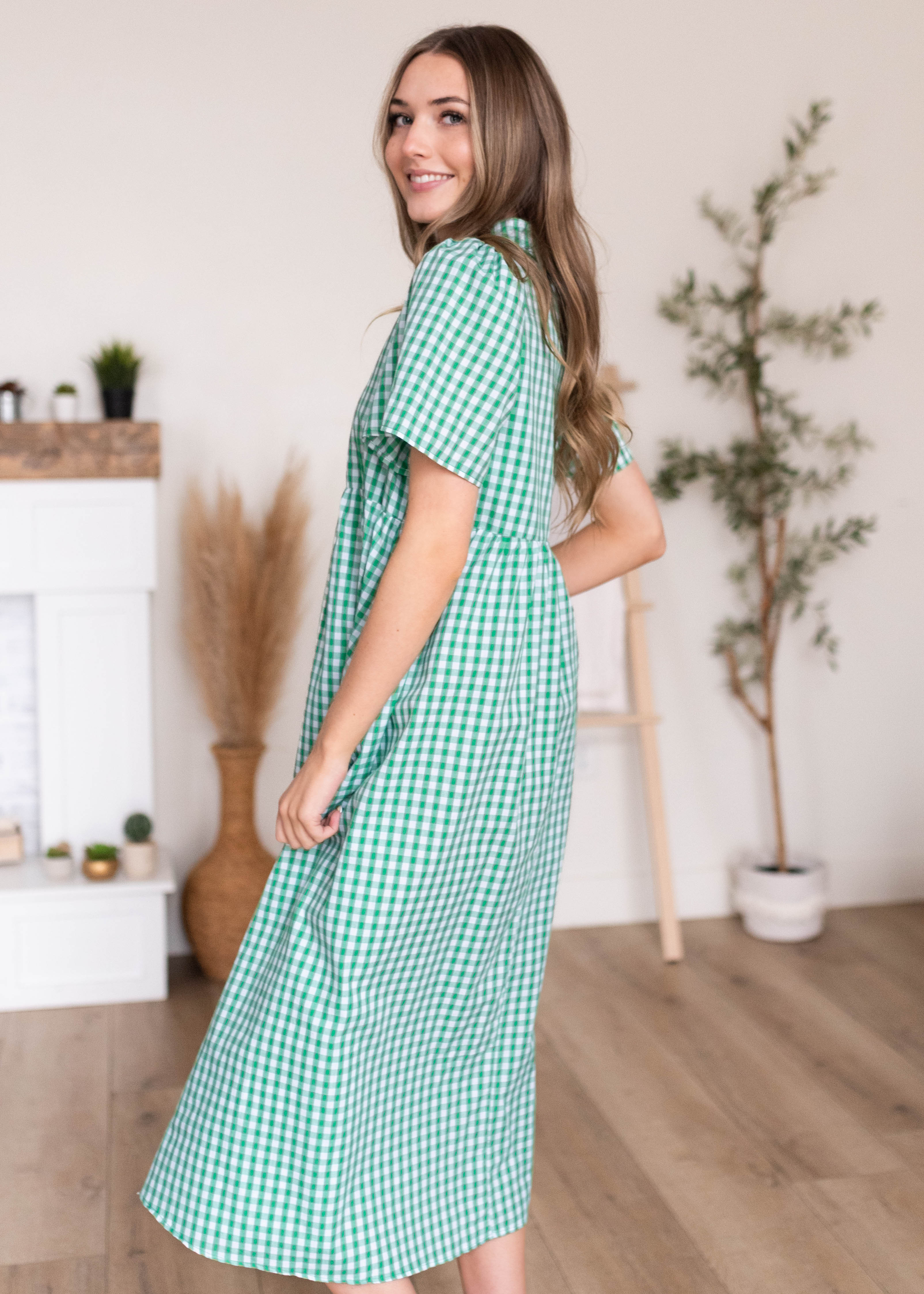 Kathryn Green Gingham Dress