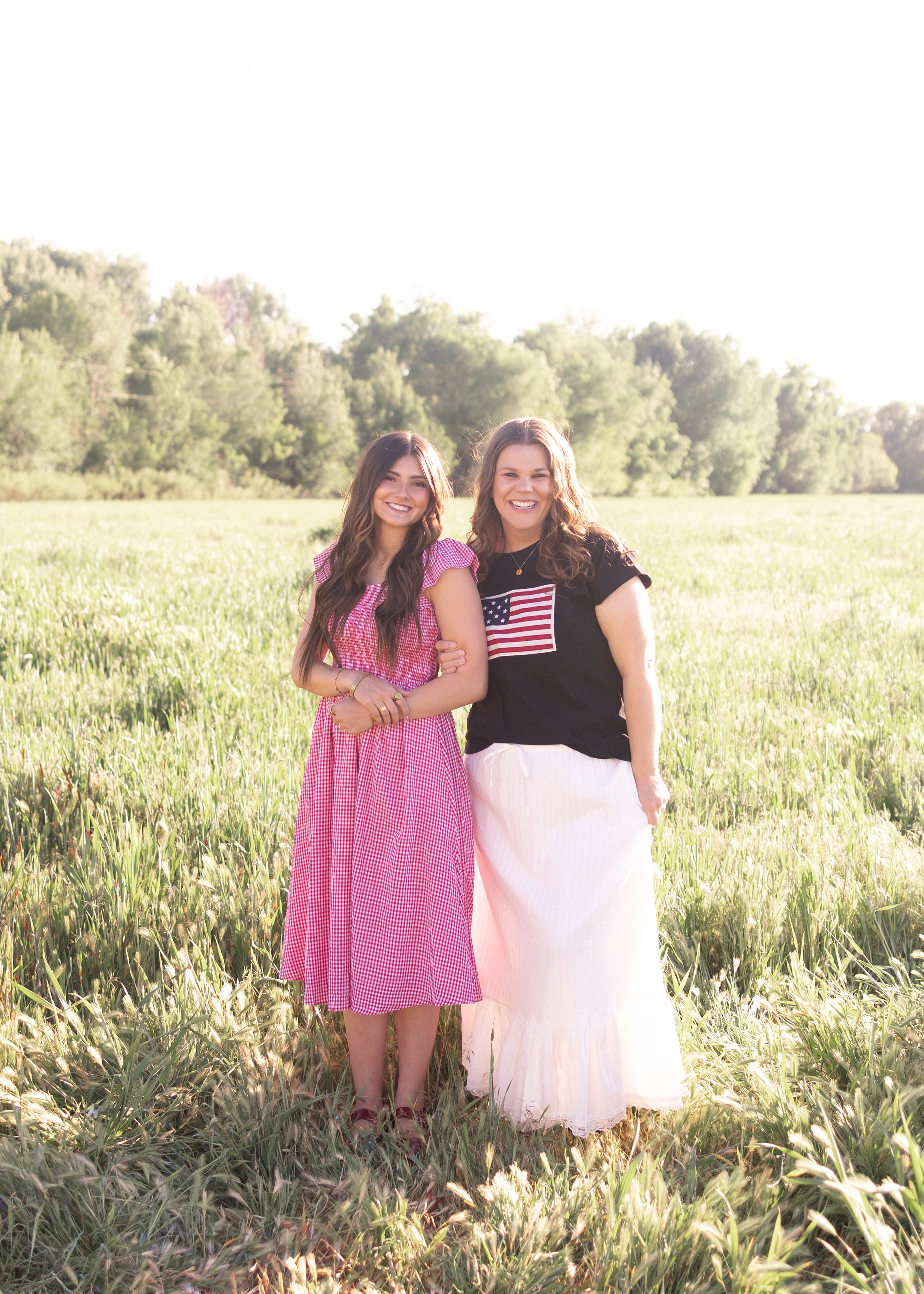 Katie Red Gingham Dress