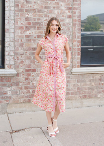Kennedy Pink Floral Dress
