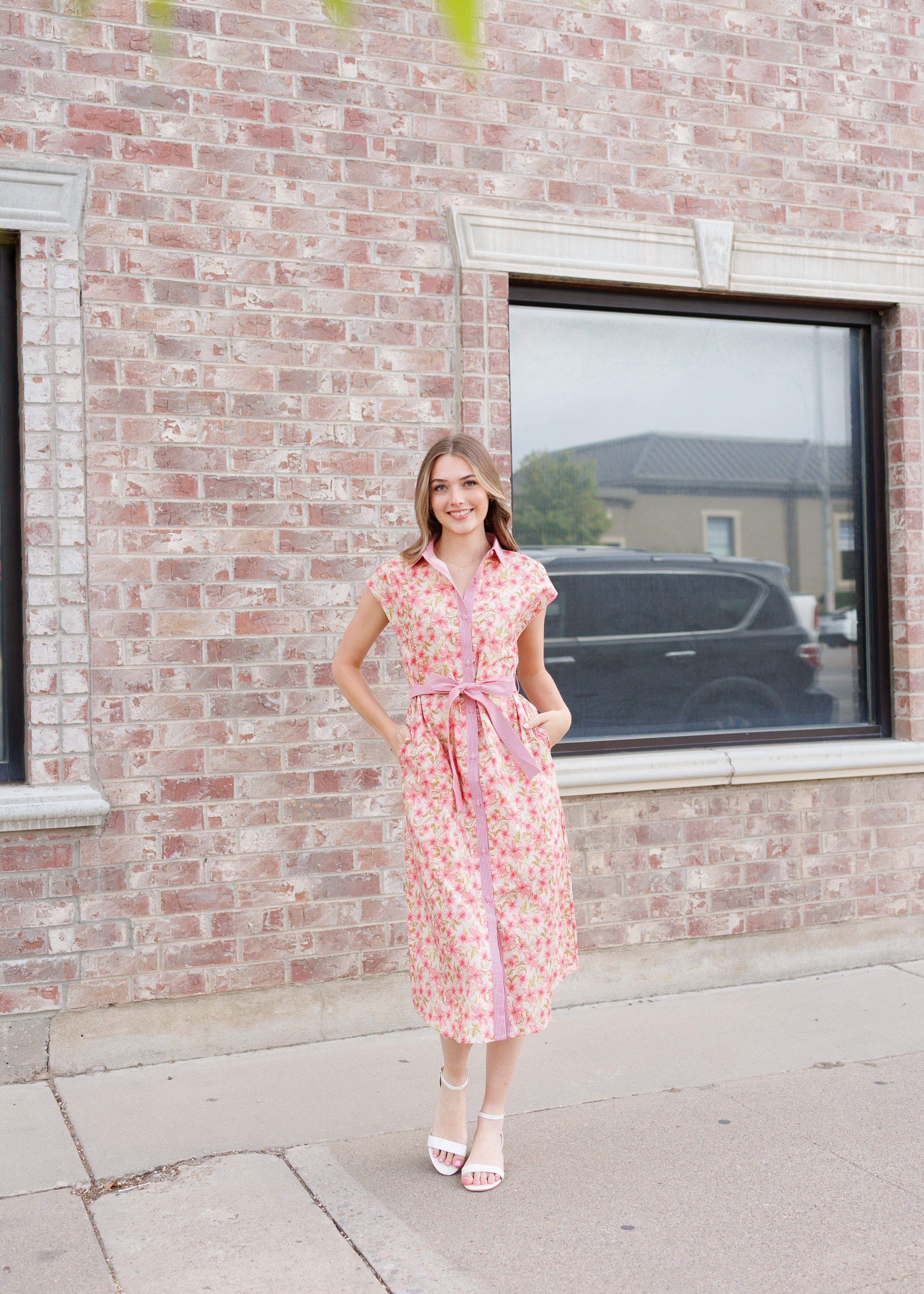 Kennedy Pink Floral Dress