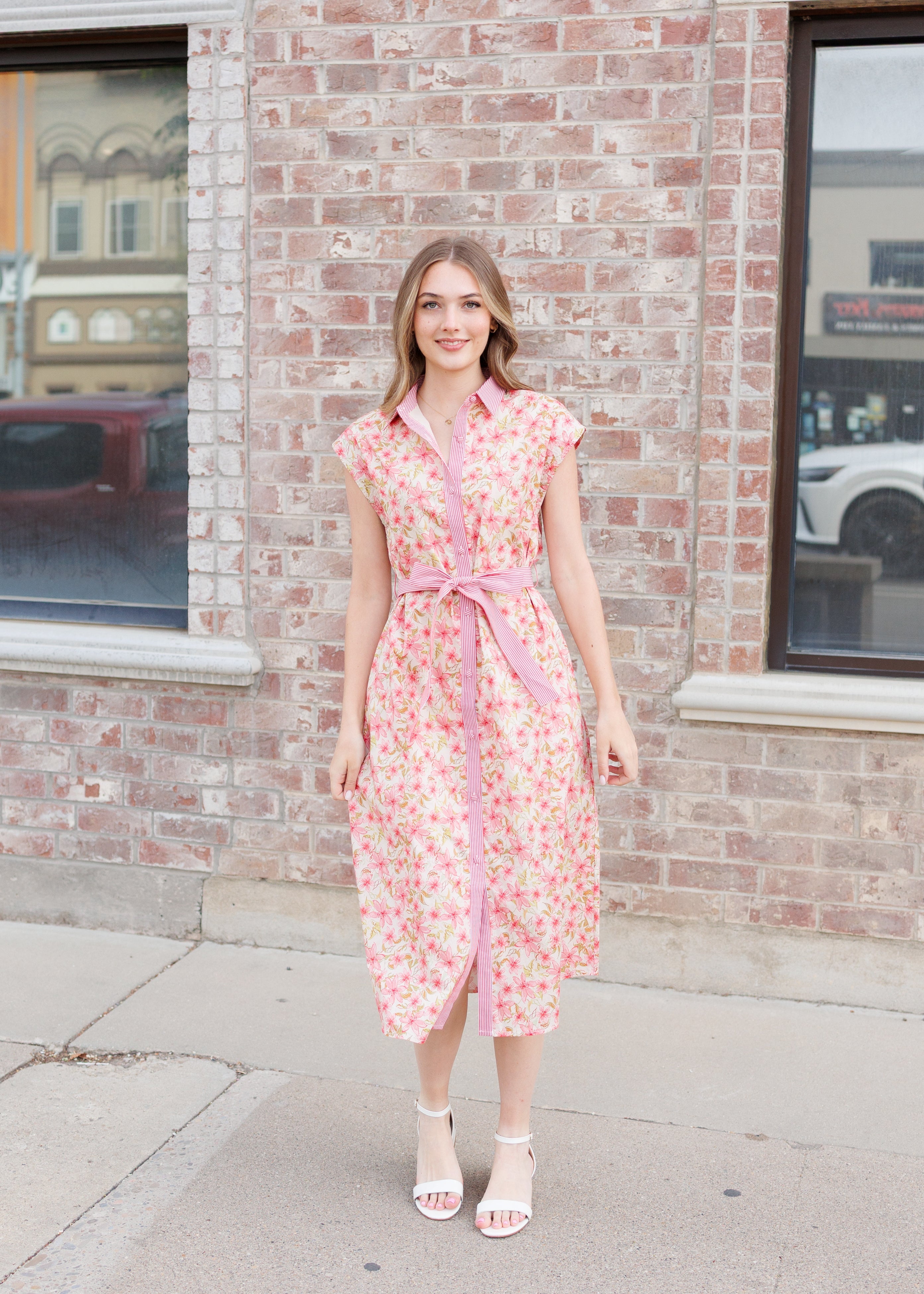 Kennedy Pink Floral Dress