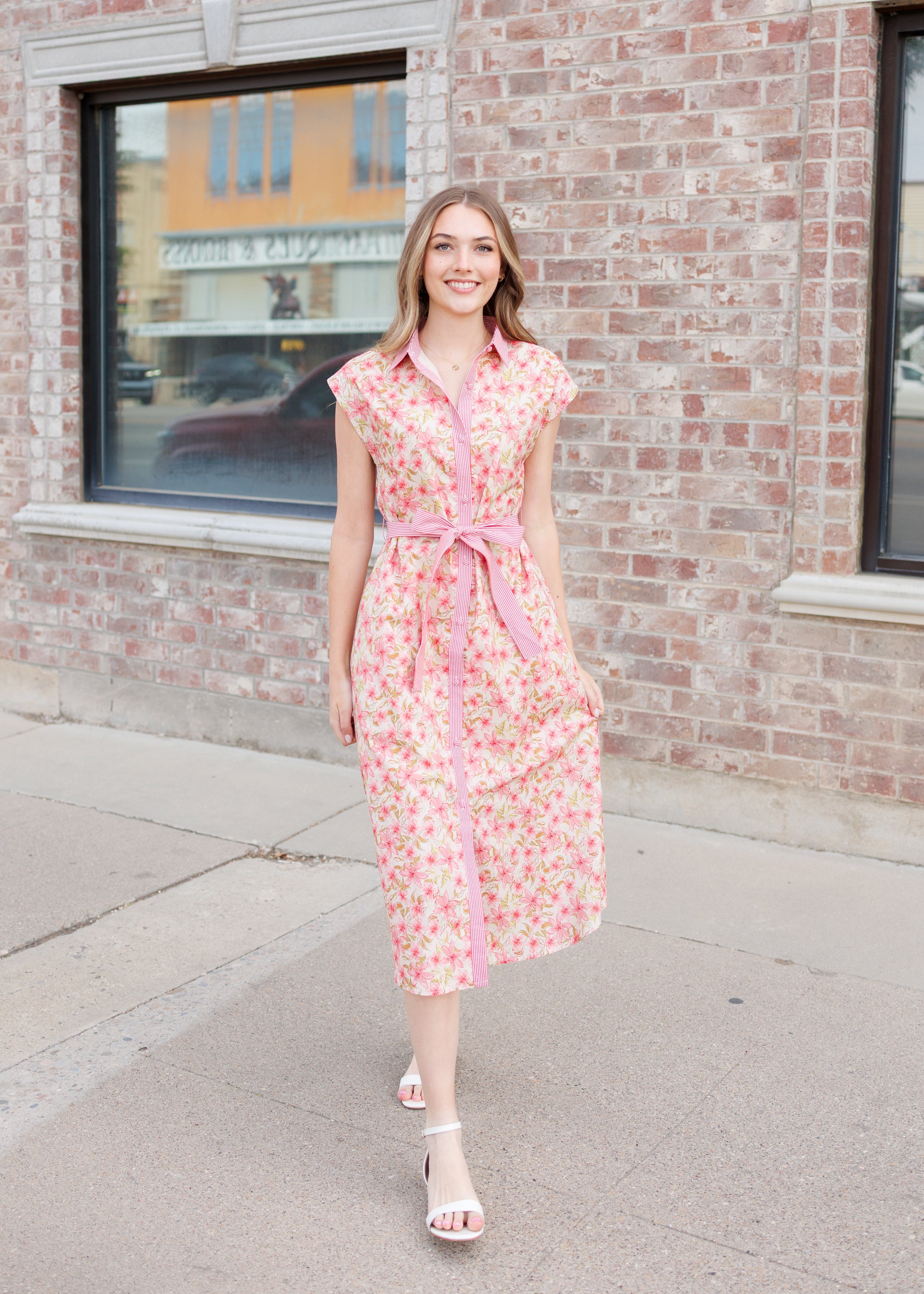 Kennedy Pink Floral Dress