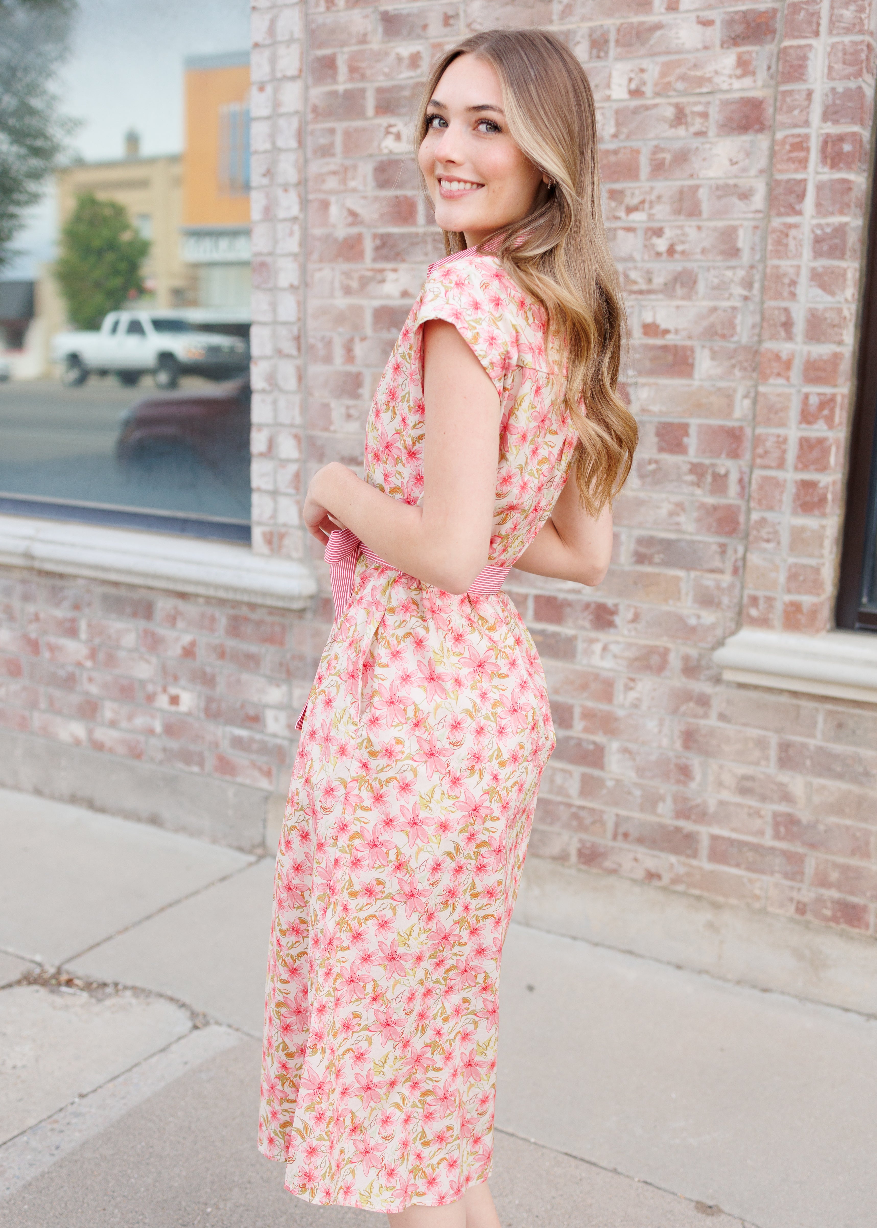 Kennedy Pink Floral Dress