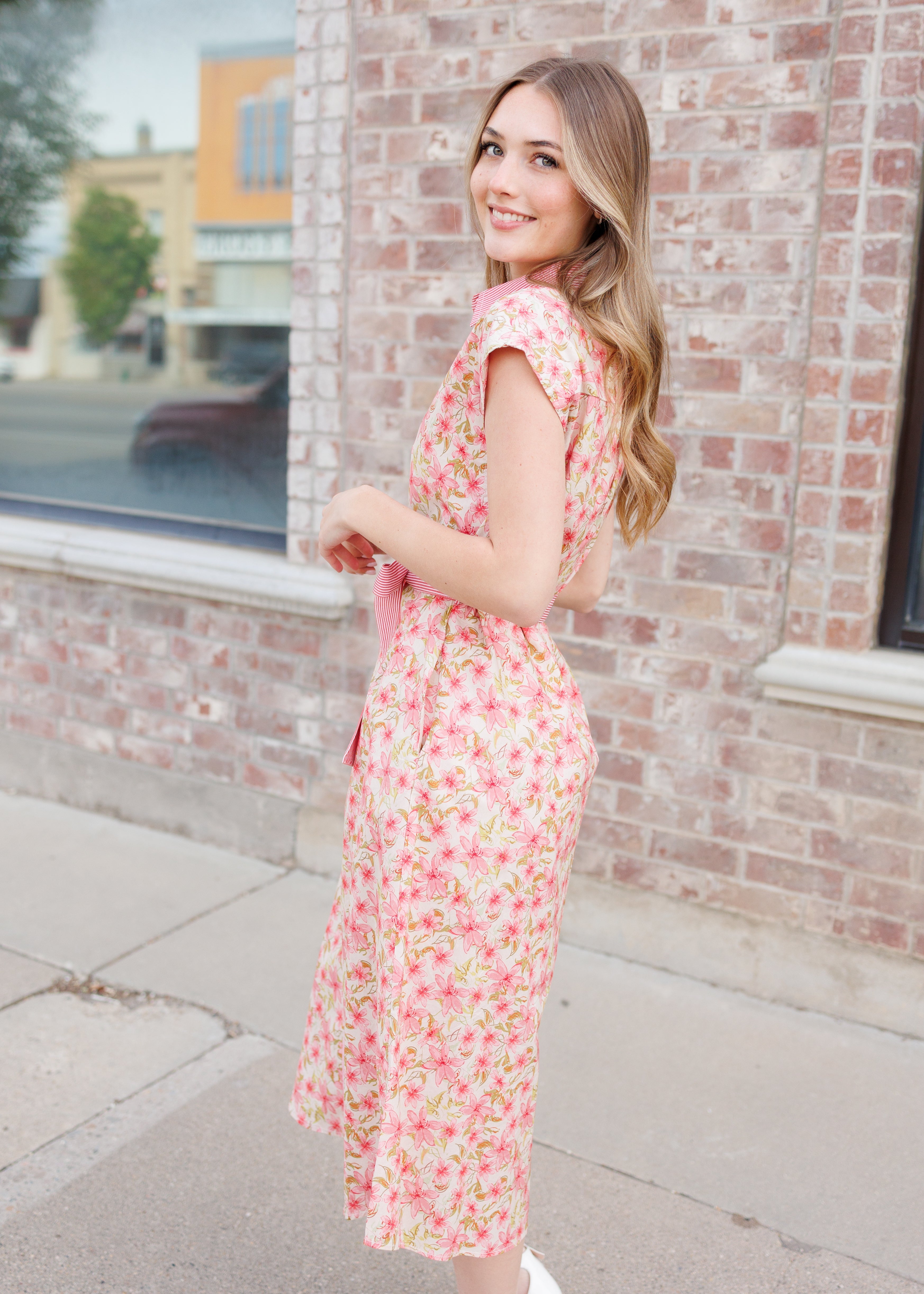 Kennedy Pink Floral Dress
