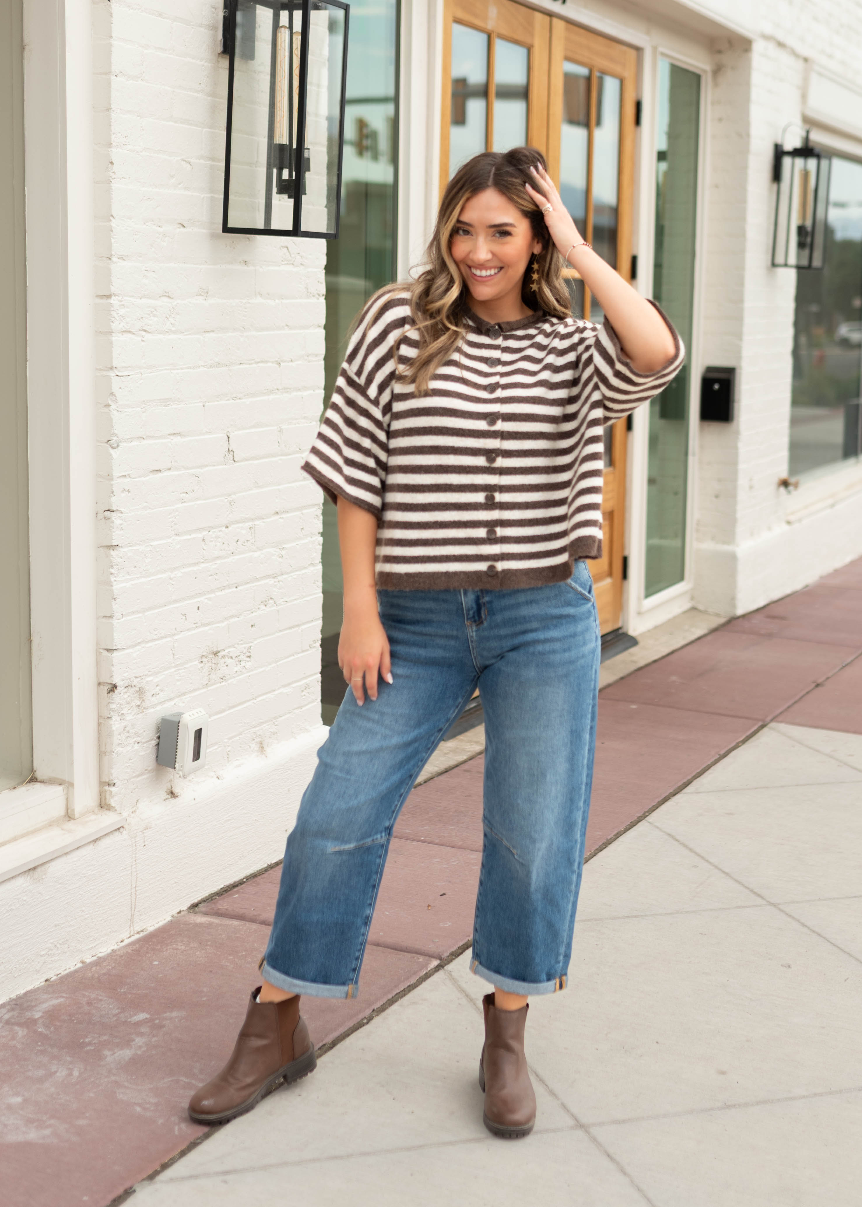 Sharon Denim High Waisted Barrel Jeans
