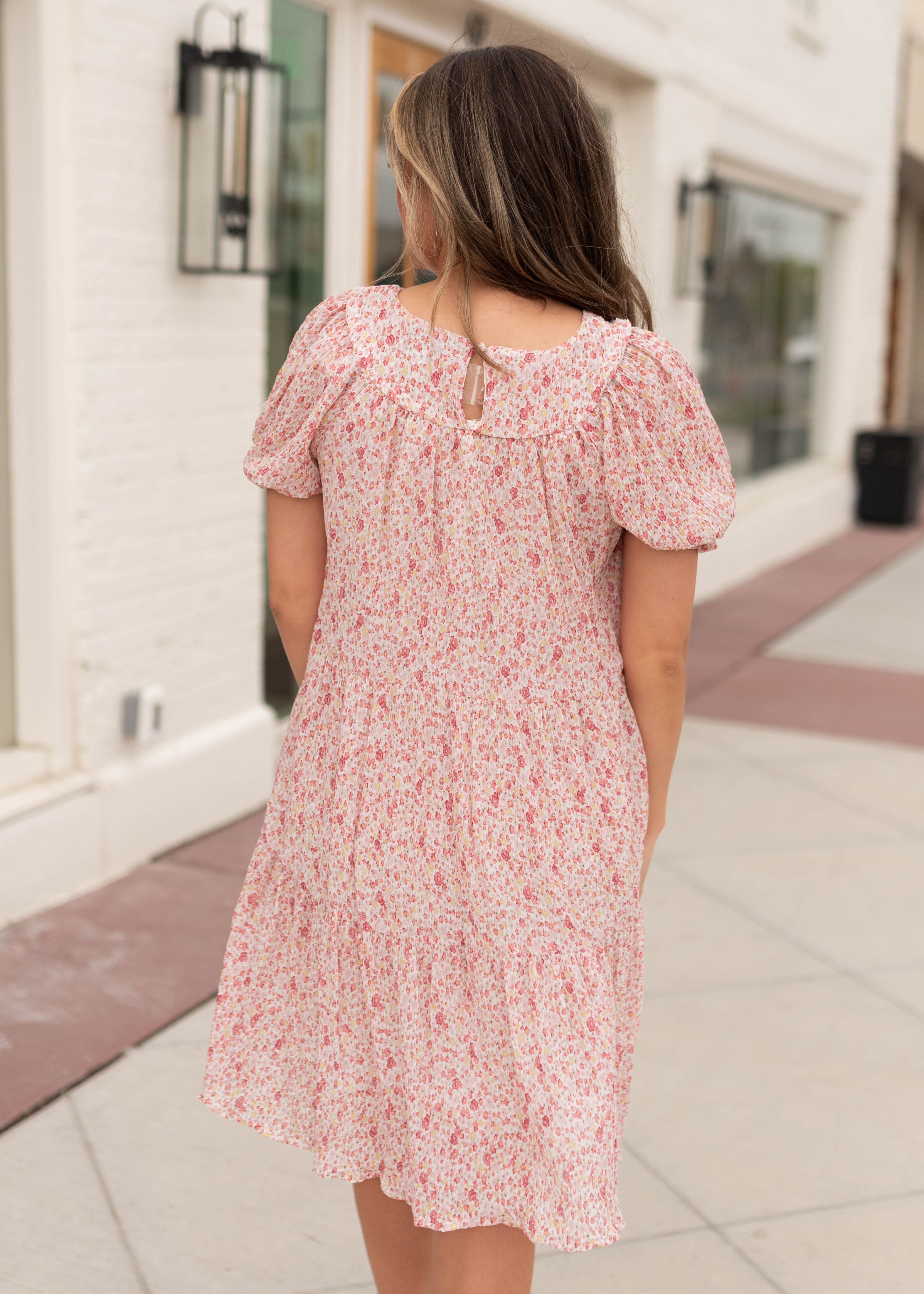 Lilliana Pink Floral Dress