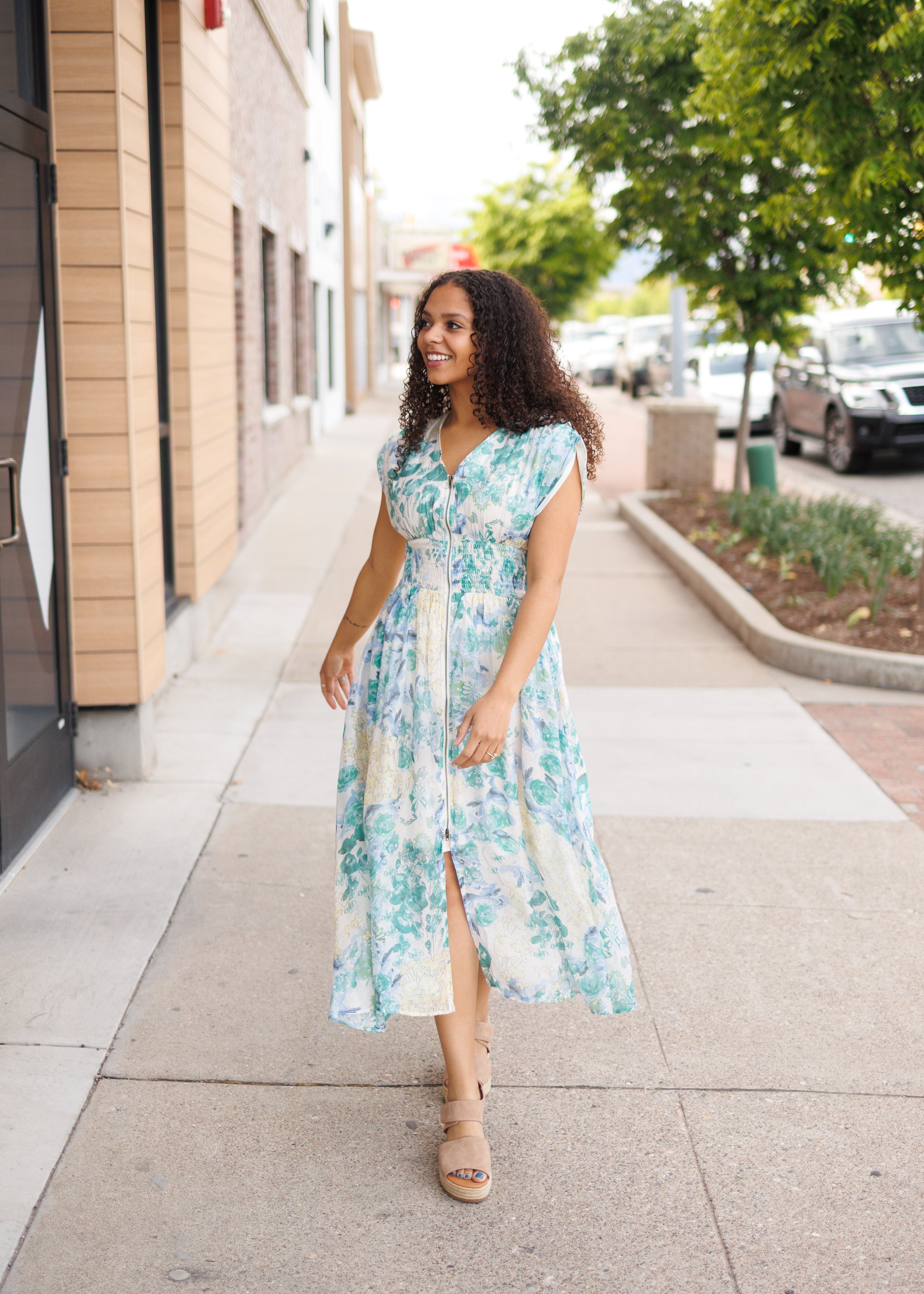 Lilly Multi Color Floral Dress