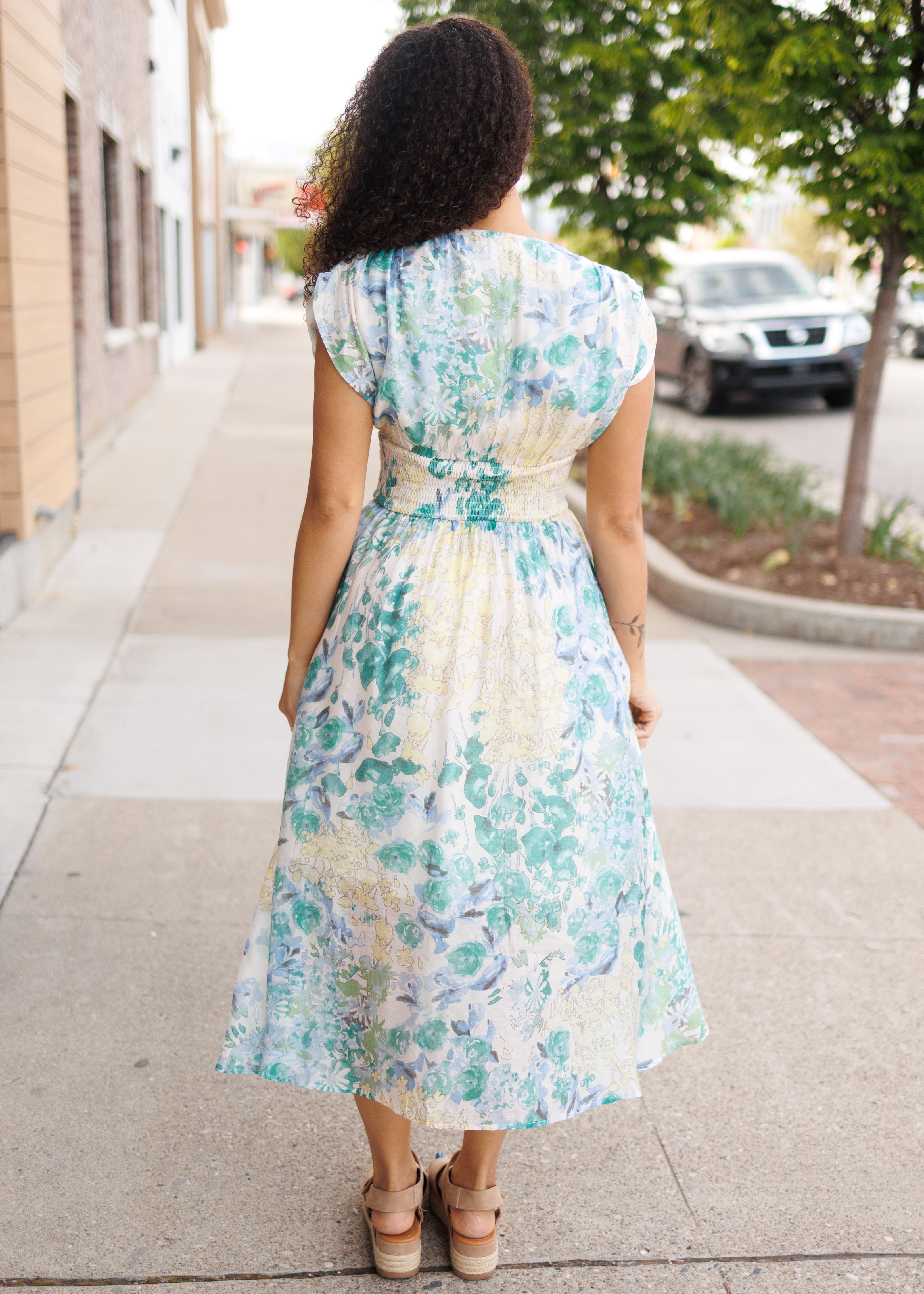 Lilly Multi Color Floral Dress