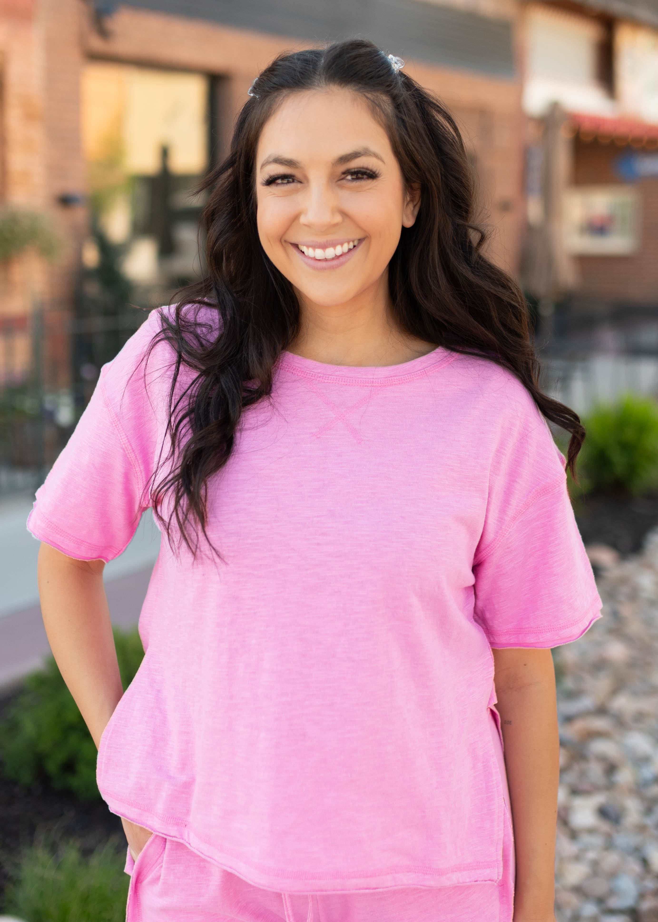 Linda Bright Pink Lounge Set