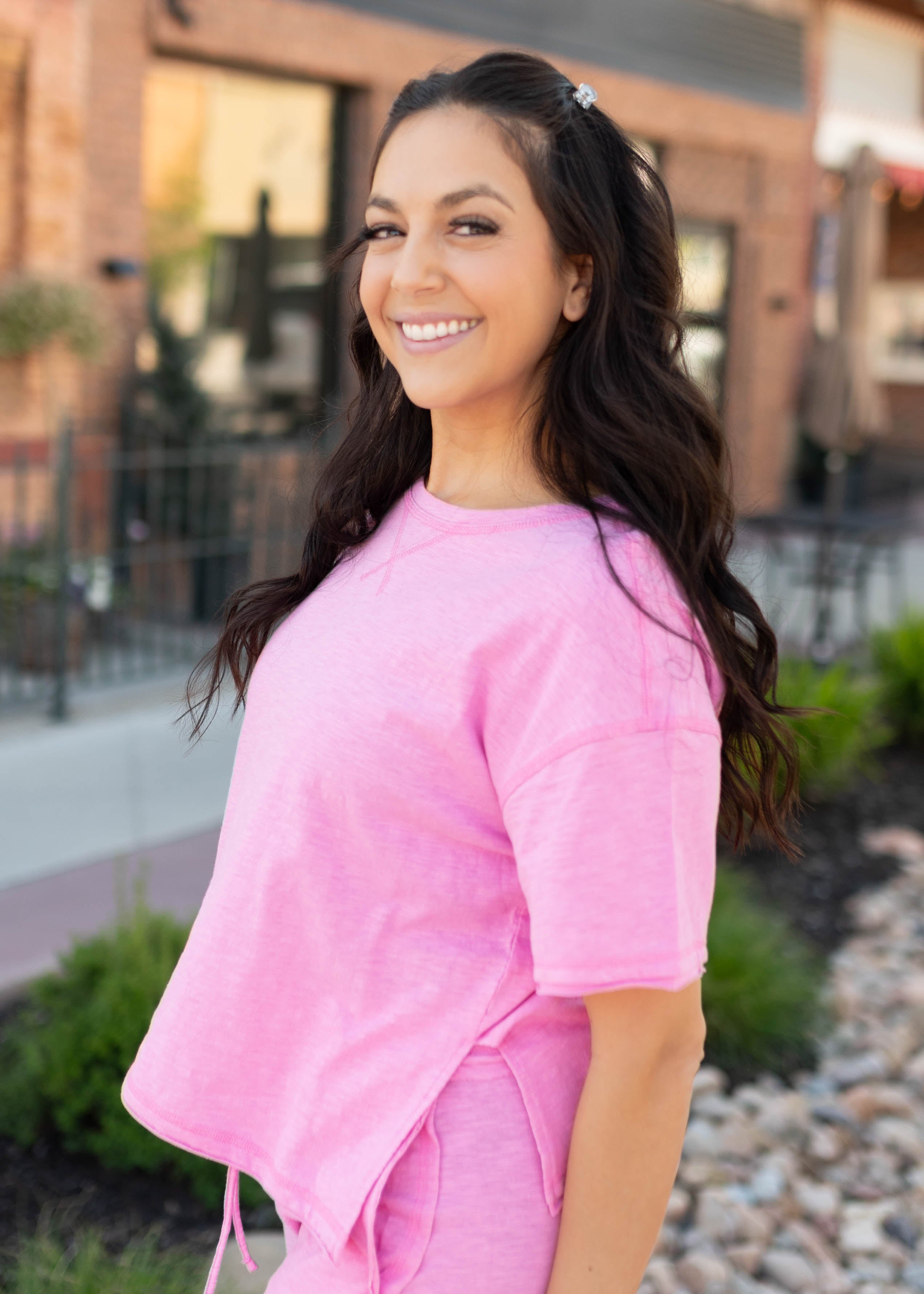 Linda Bright Pink Lounge Set