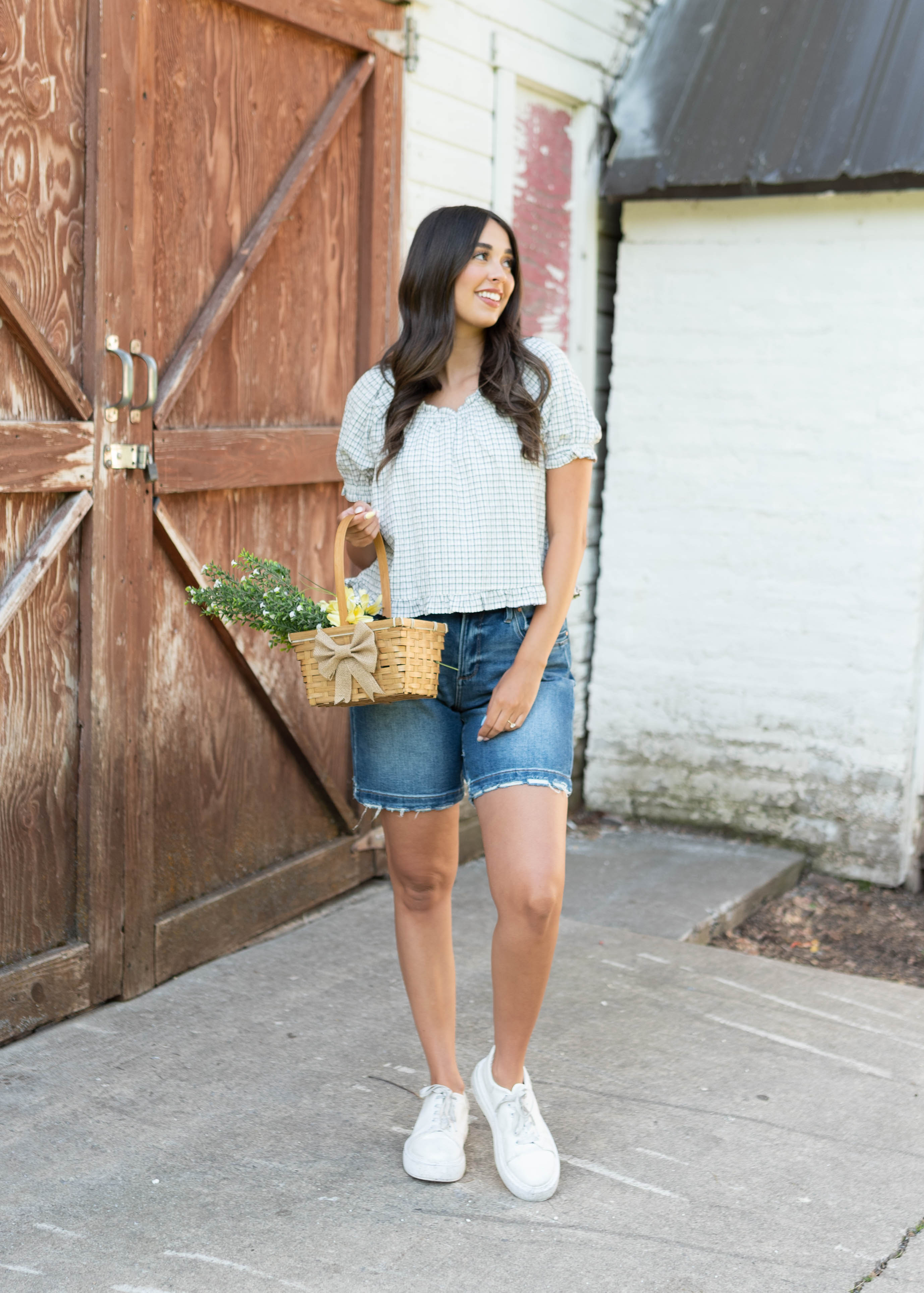 Liv Ivory Patterned Blouse