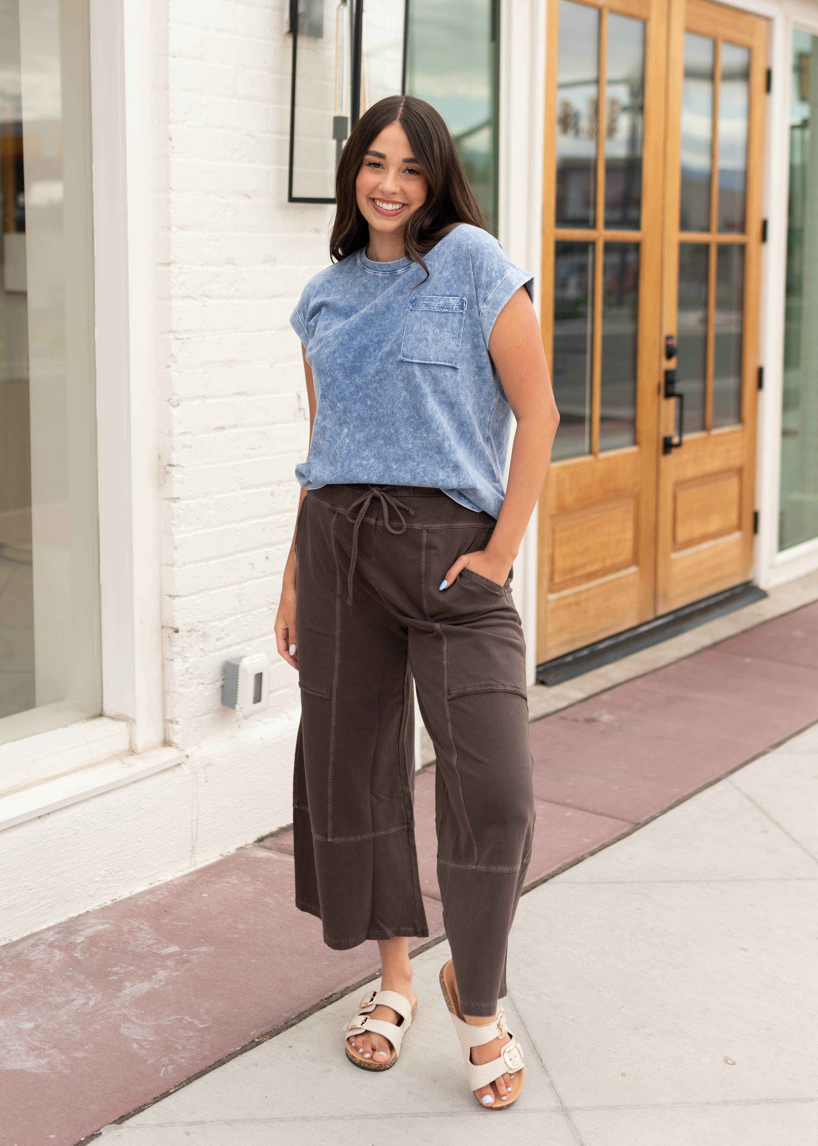 Macey Dusty Navy Tee