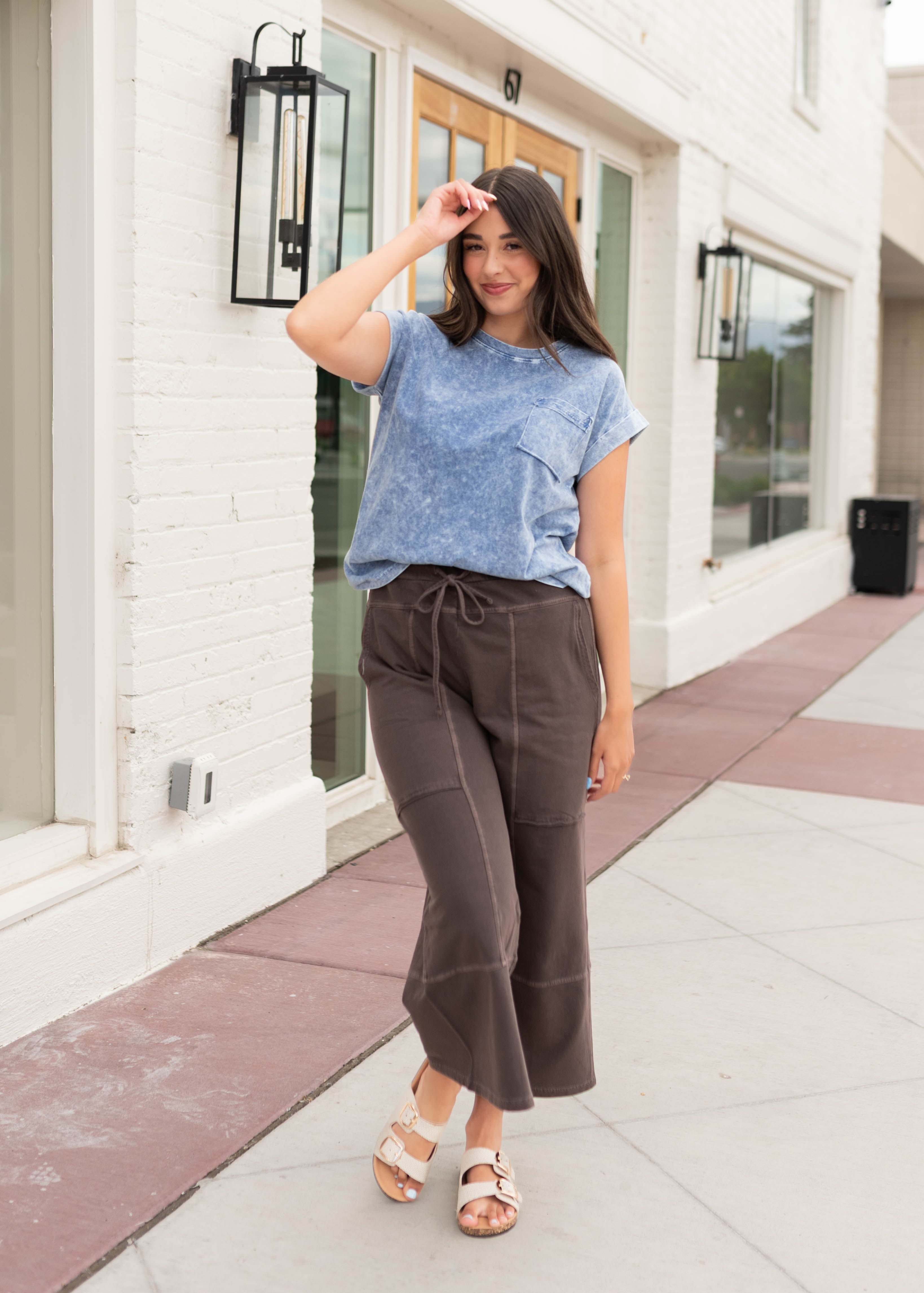 Tilly Brown Wide Leg Pants