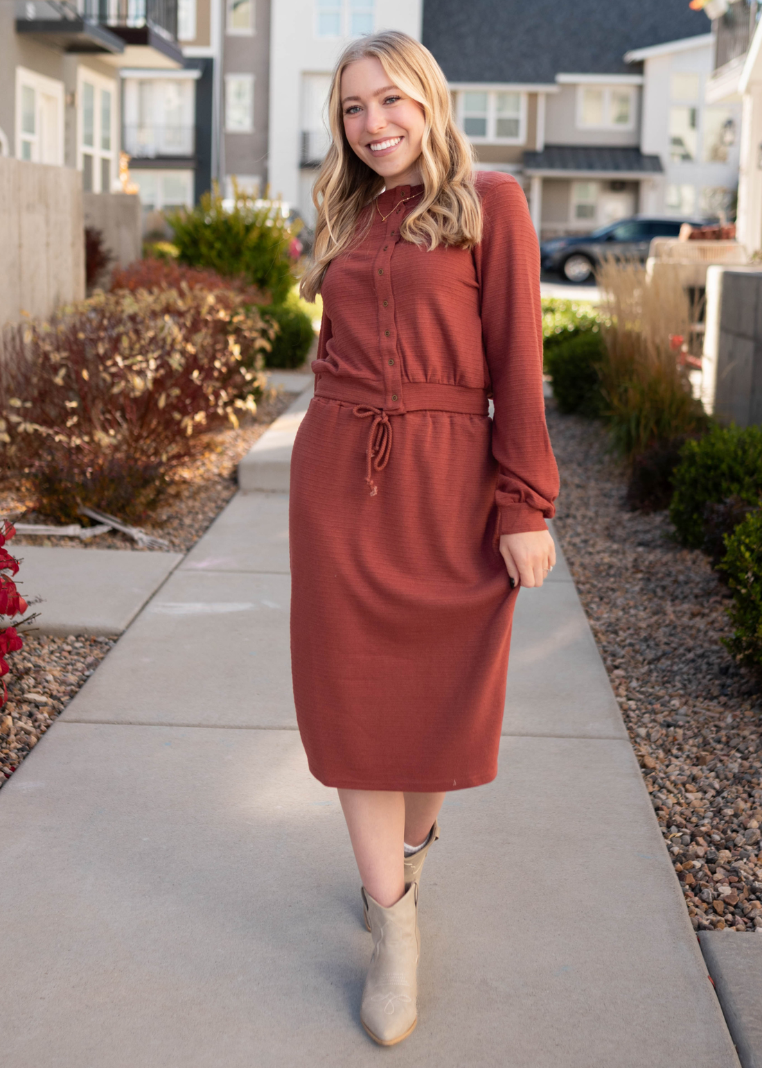 Maggie Burnt Sienna Cardigan