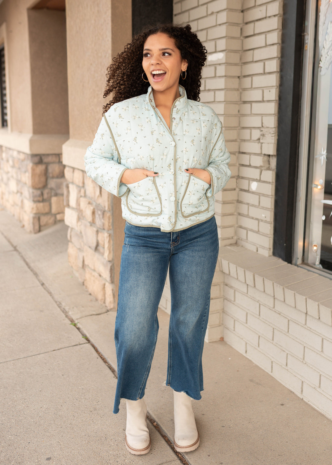 Maia Floral Button Up Jacket