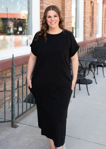 Mika Black Midi Dress