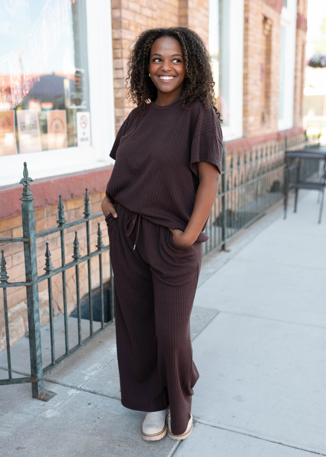Oaklyn Dark Brown Top