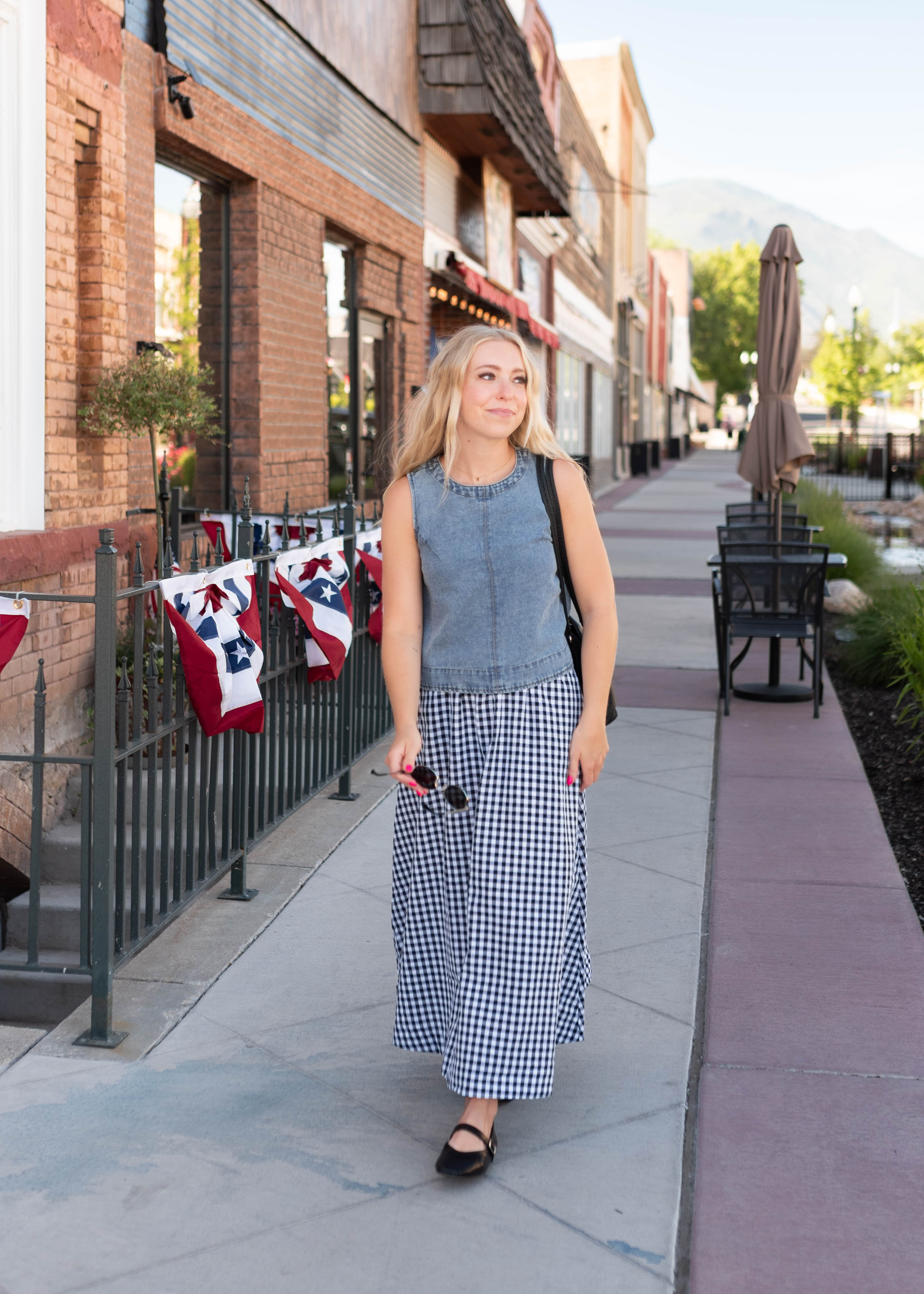Peyton Chambray Sleeveless Top