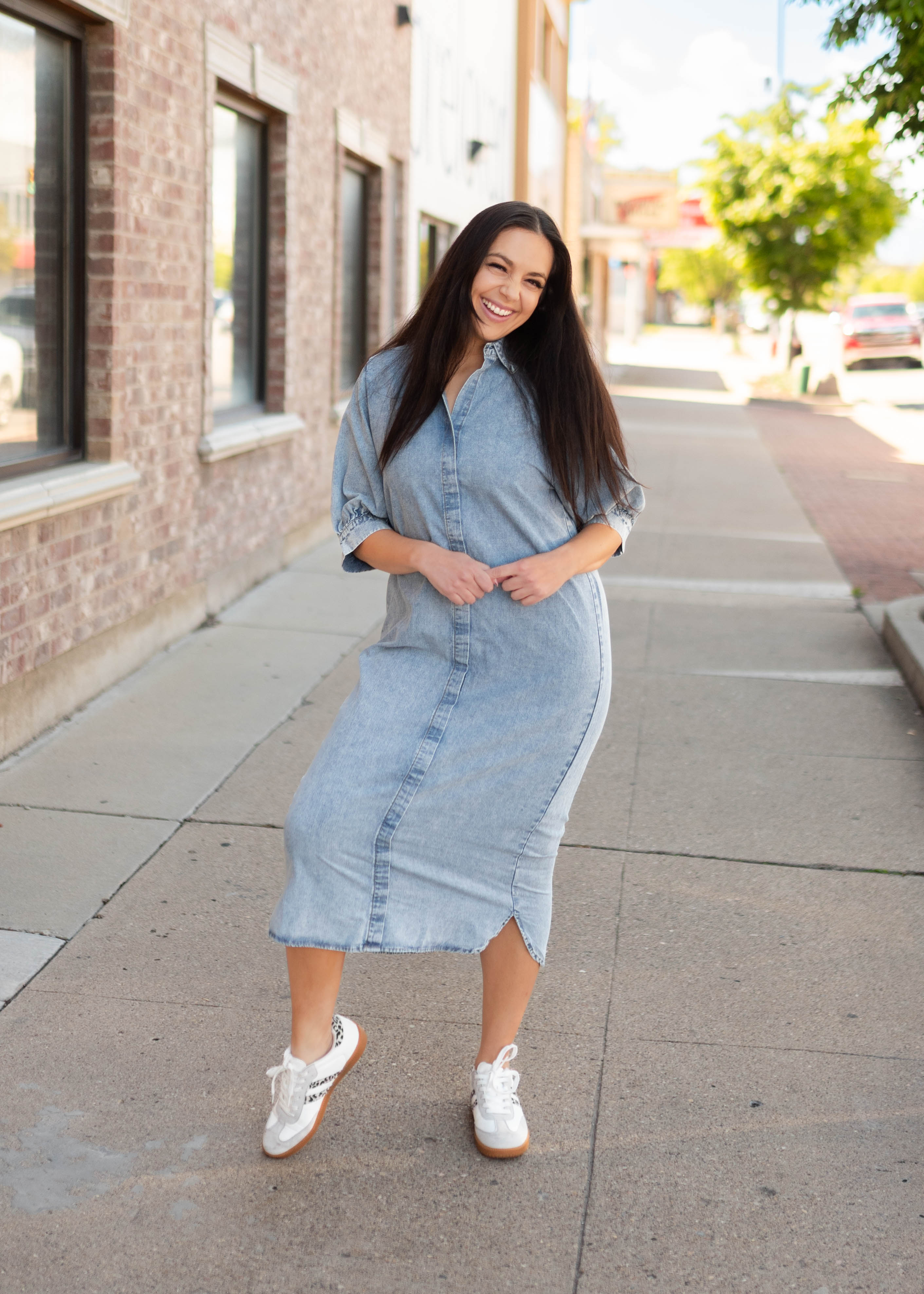 Rory Chambray Collared Dress