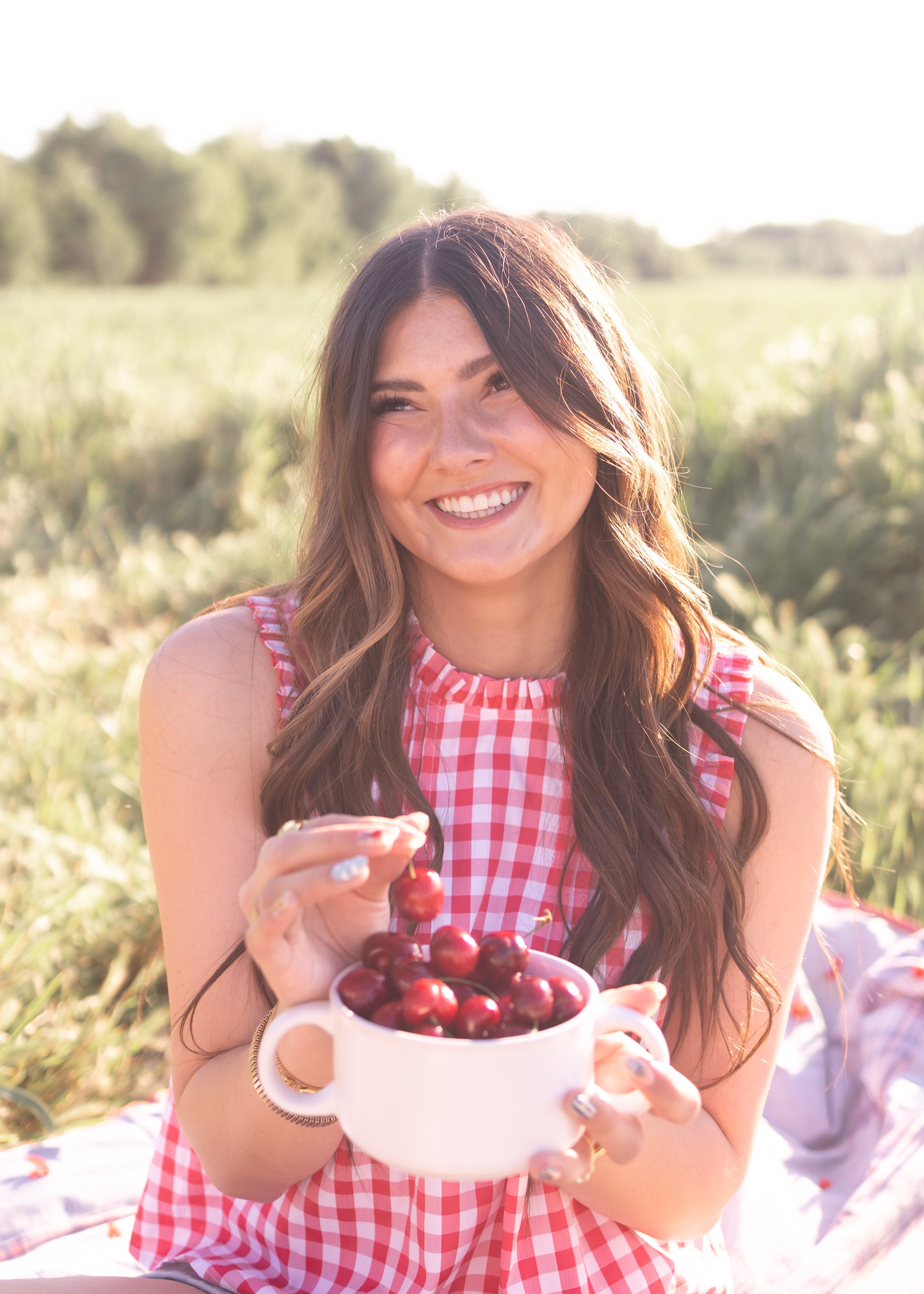 Rosie Red Gingham Top