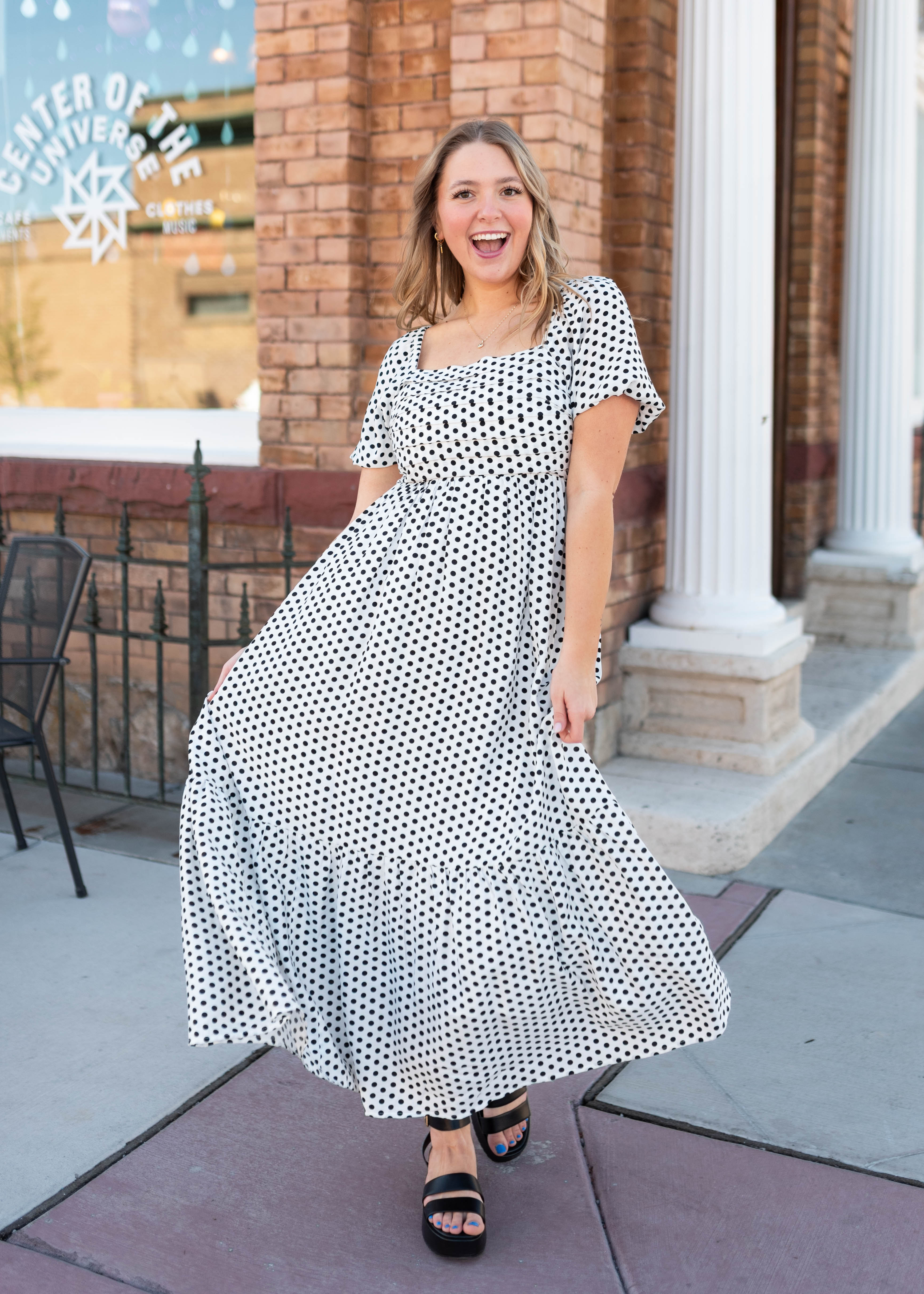 Samantha Polka Dot Maxi Dress