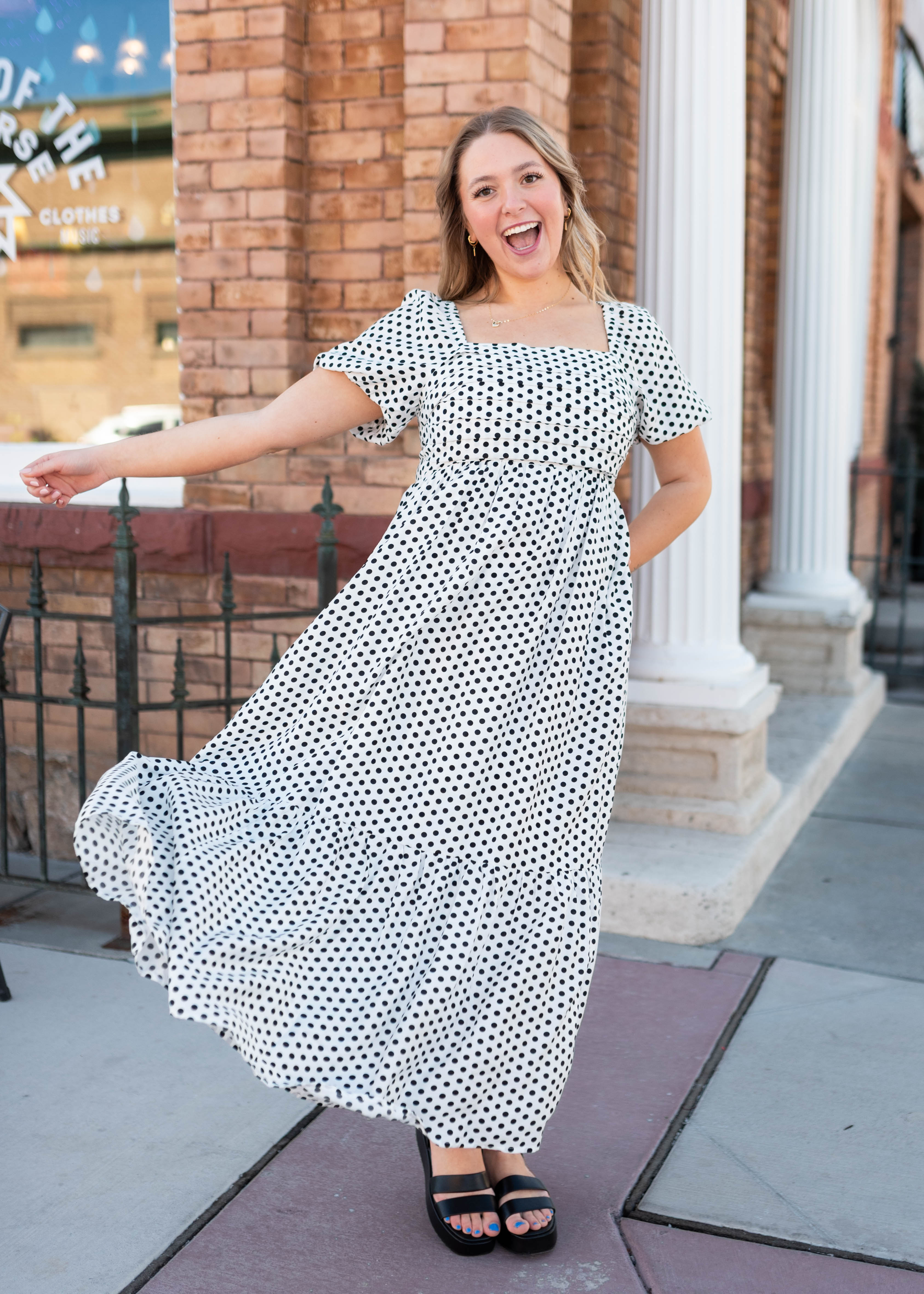Samantha Polka Dot Maxi Dress