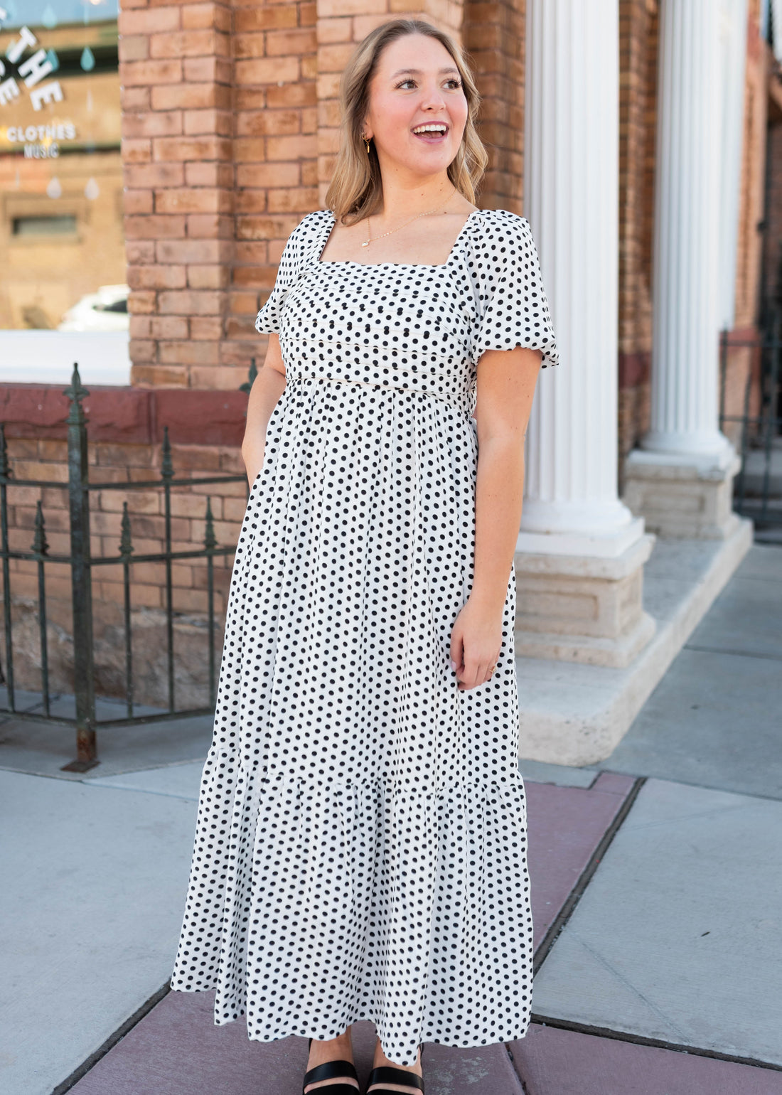 Samantha Polka Dot Maxi Dress
