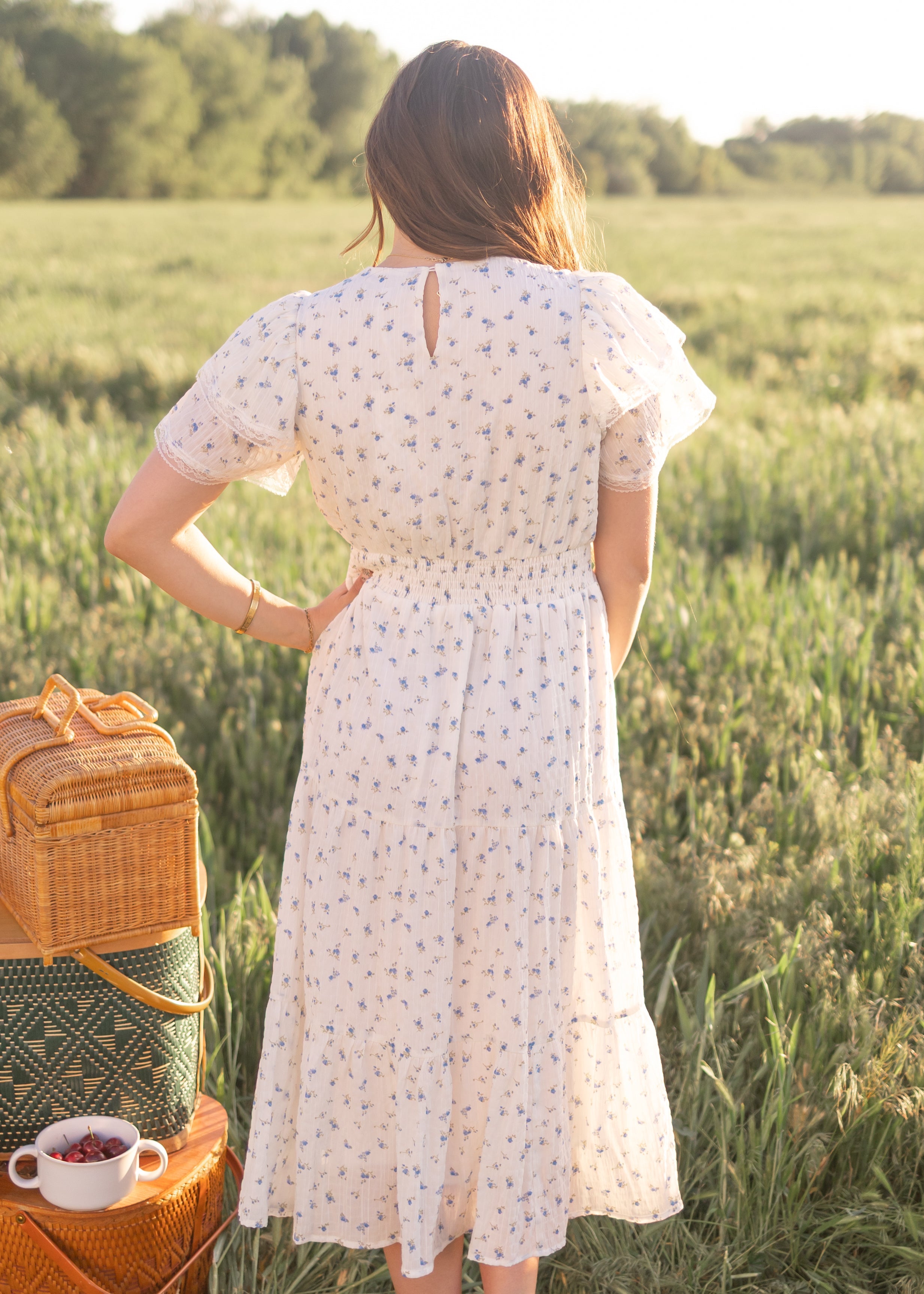 Sami Blue Floral Dress