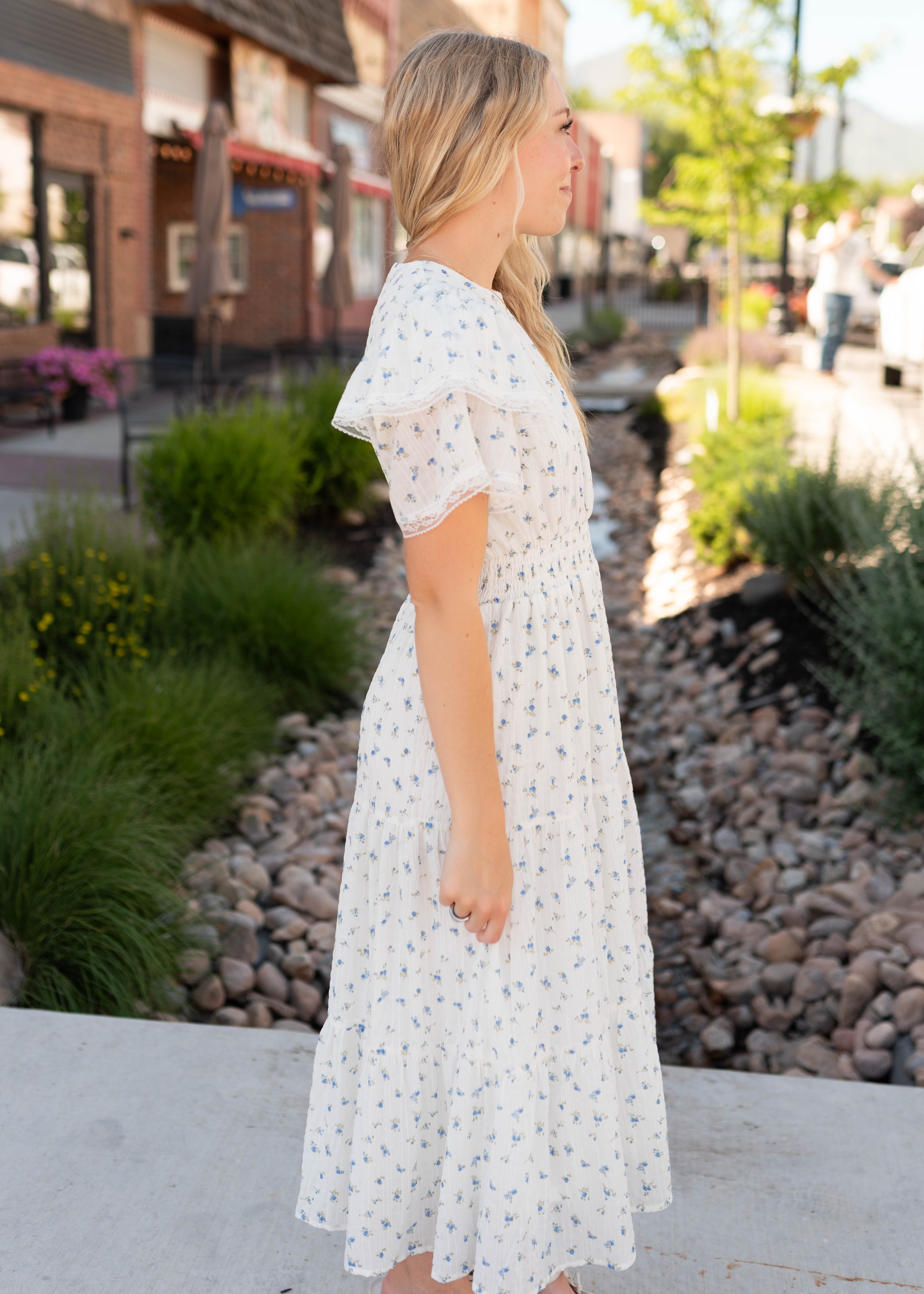 Sami Blue Floral Dress