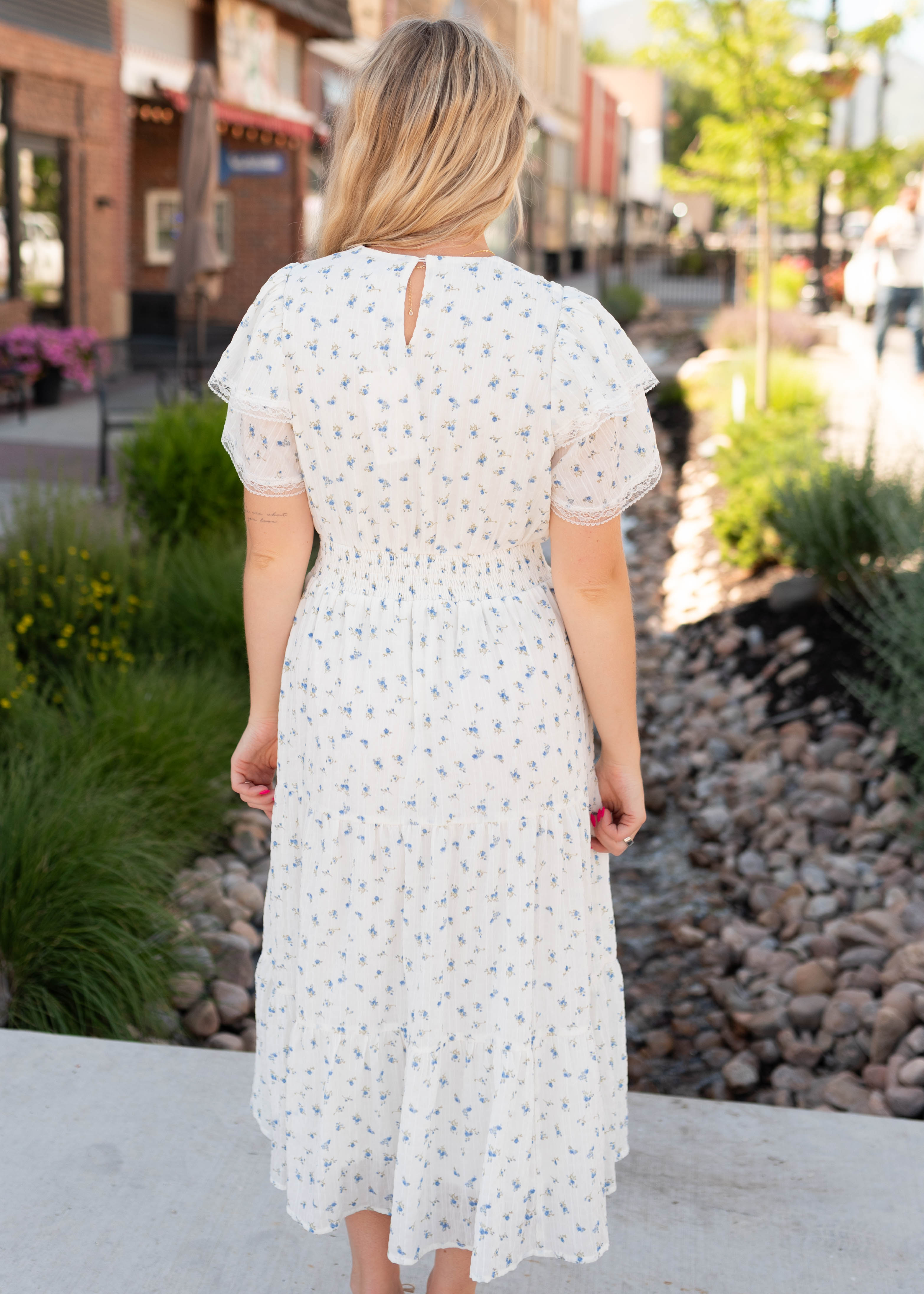 Sami Blue Floral Dress