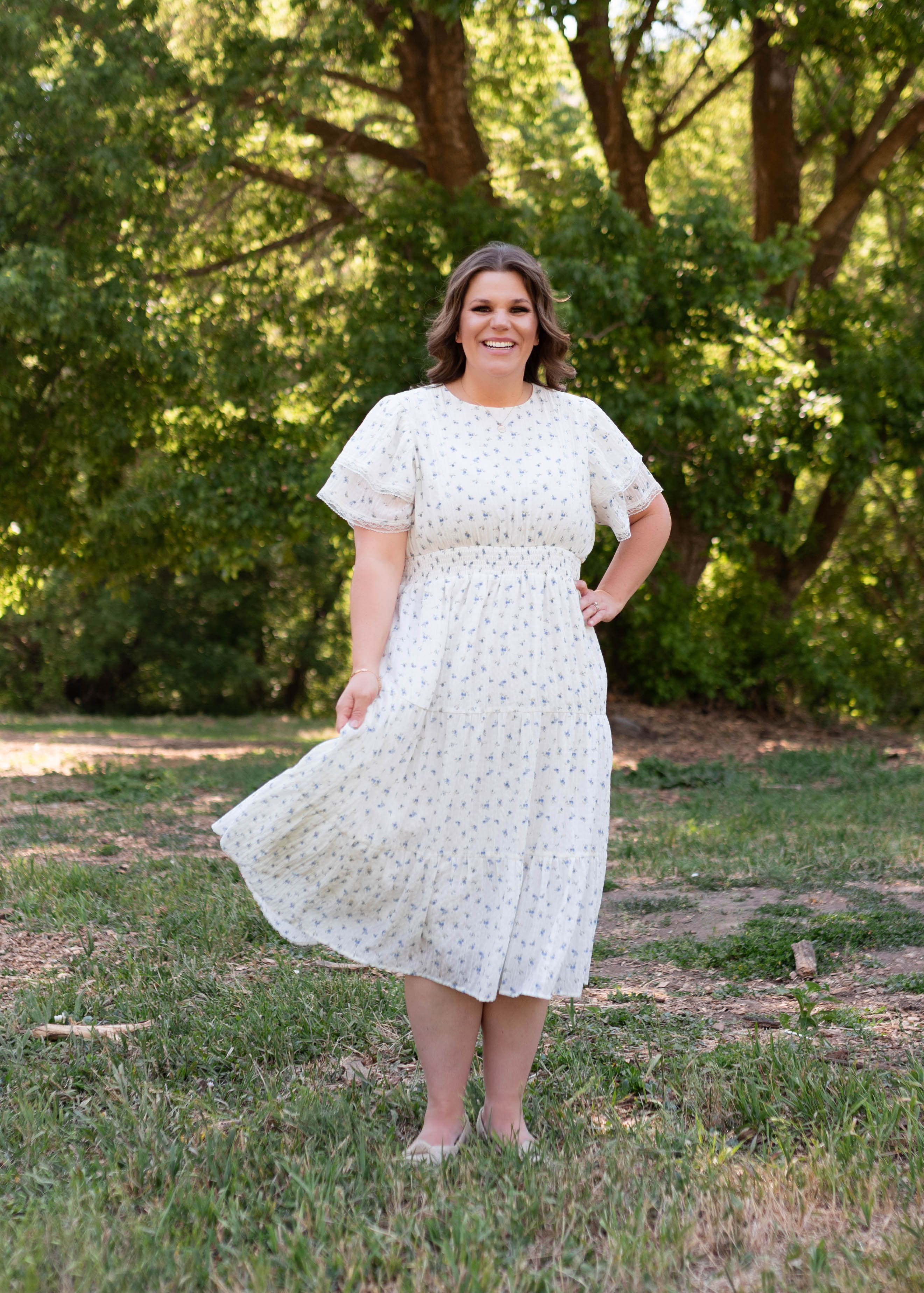 Sami Blue Floral Dress