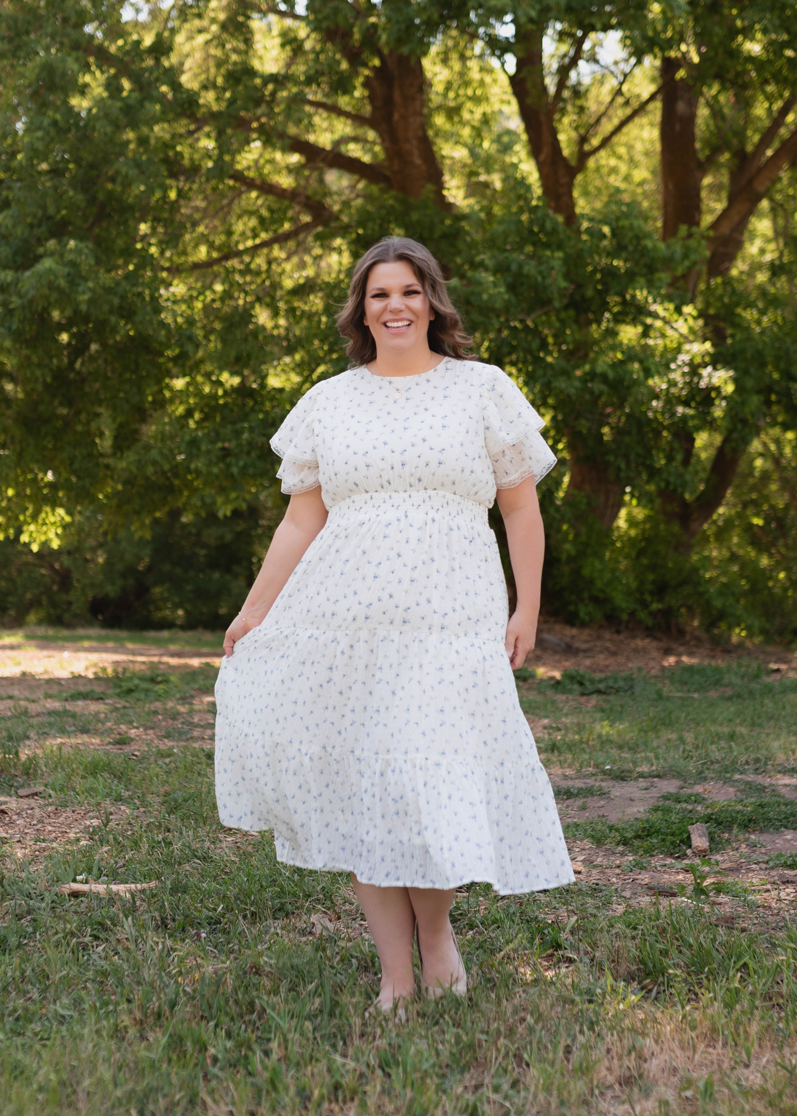 Sami Blue Floral Dress