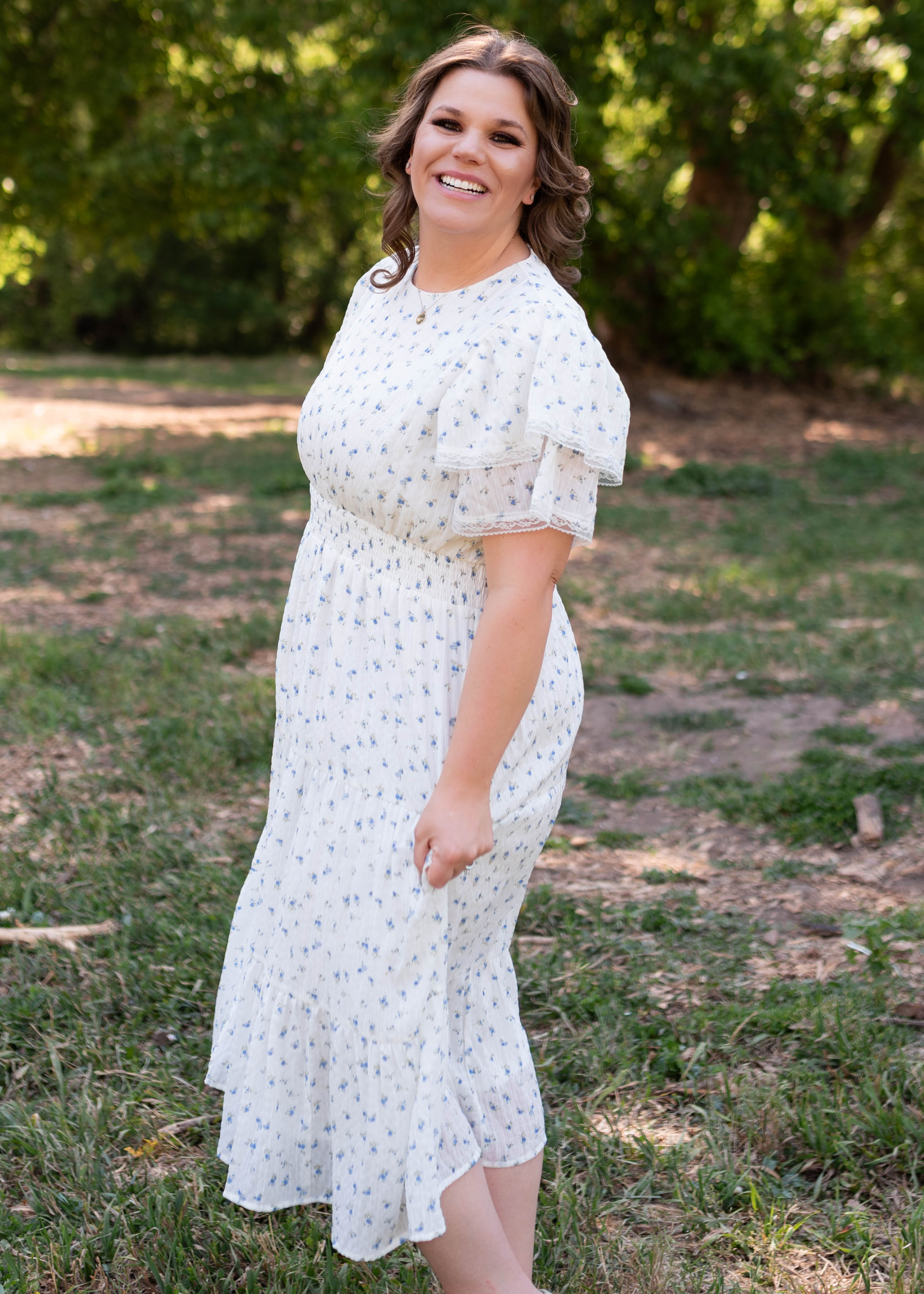 Sami Blue Floral Dress
