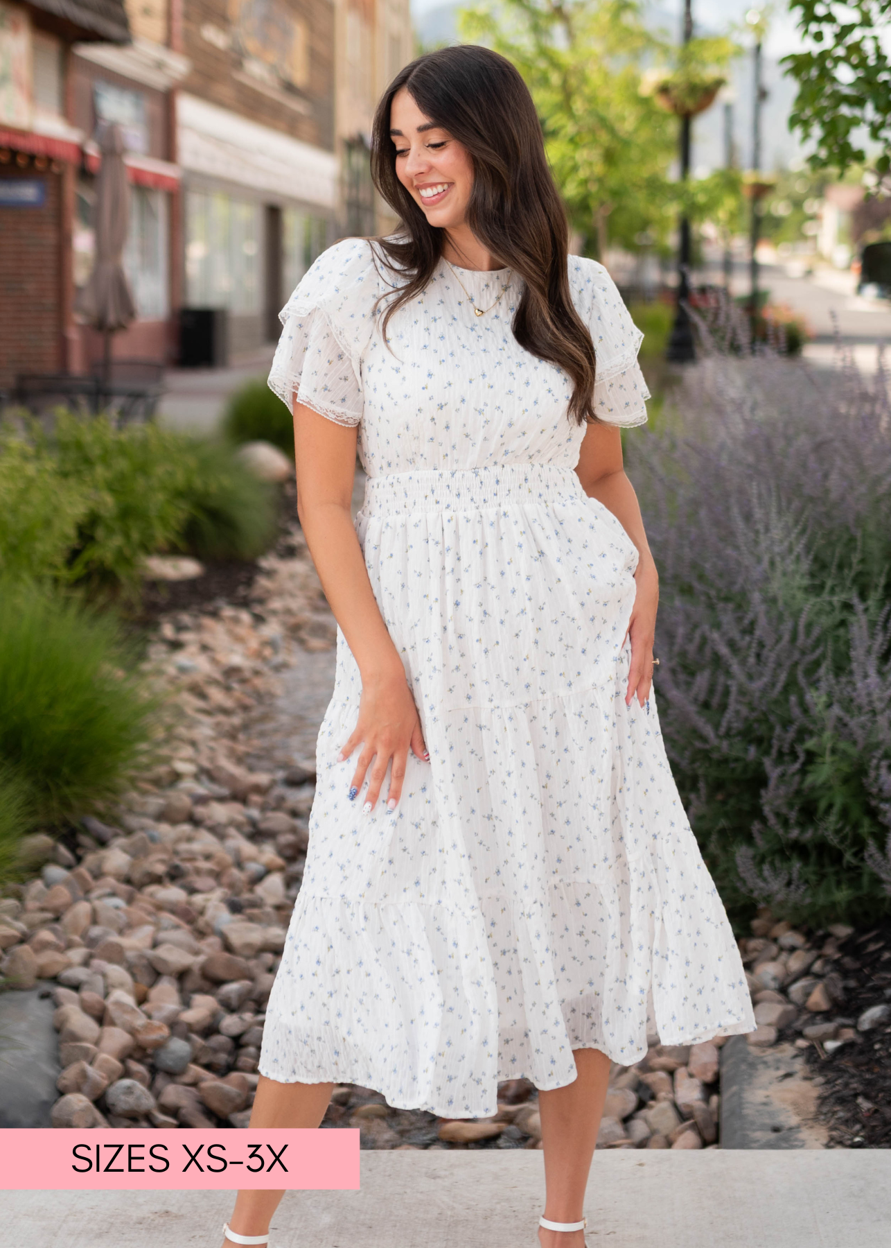 Sami Blue Floral Dress