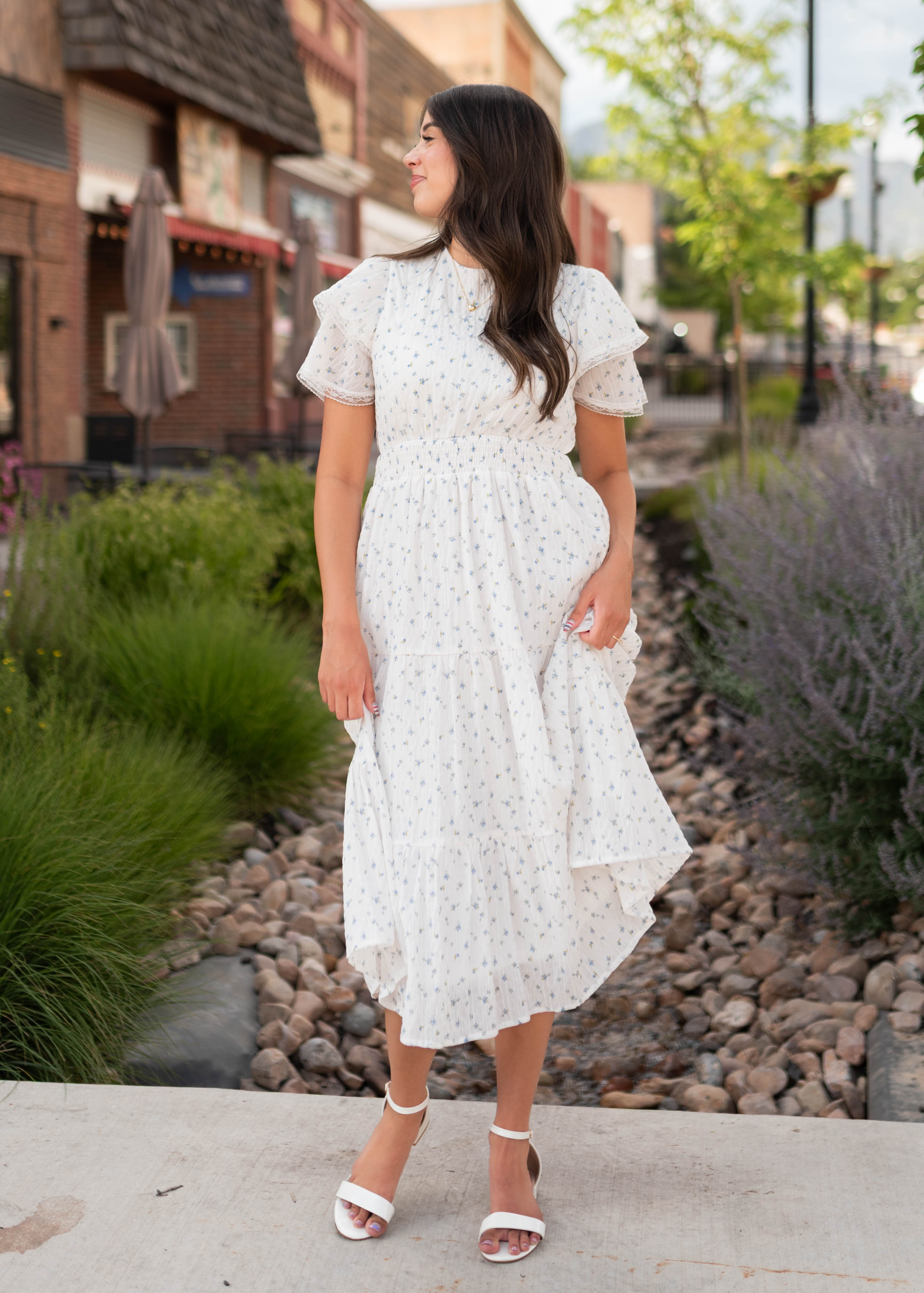 Sami Blue Floral Dress