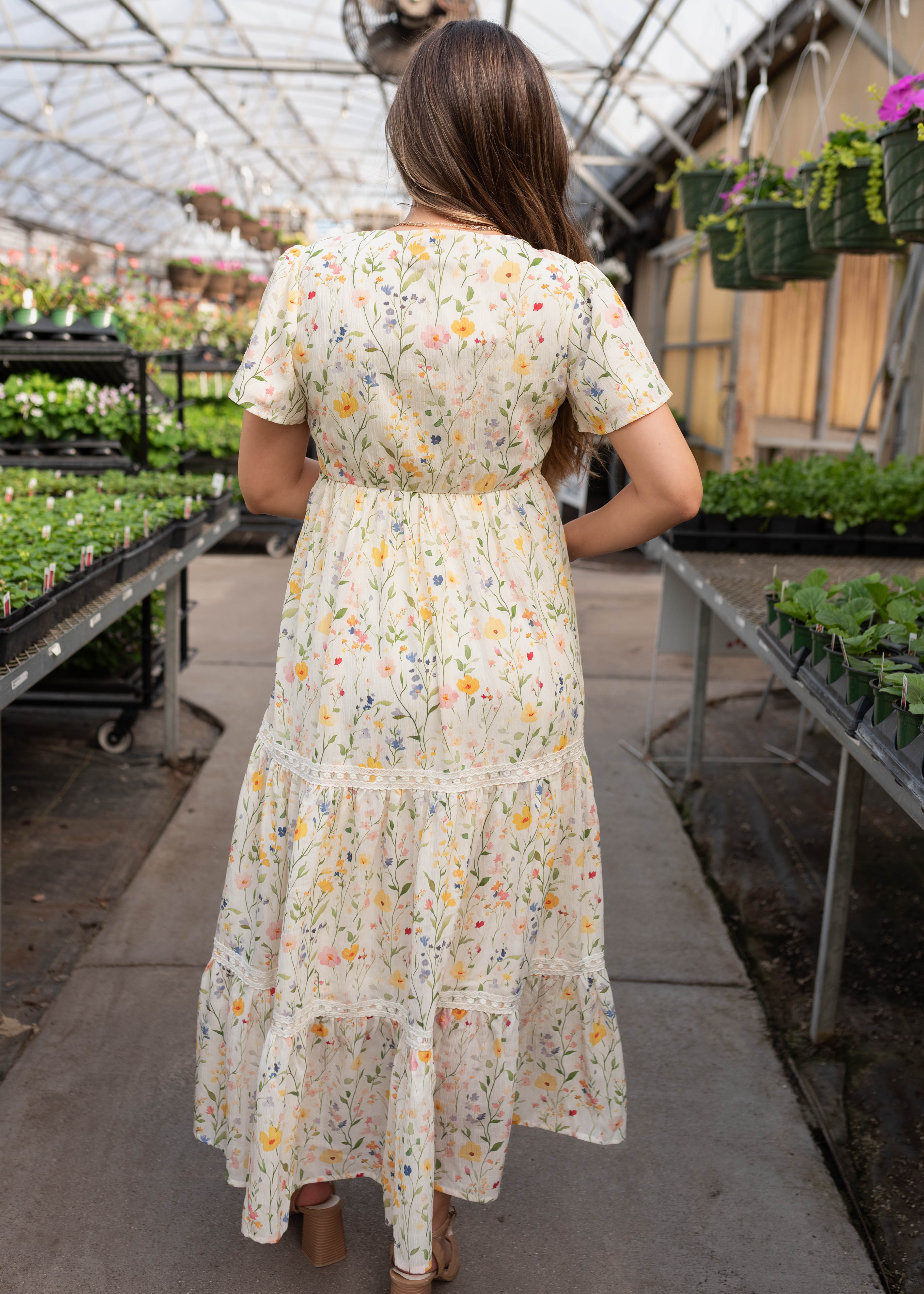 Sasha Ivory Multi Floral Dress