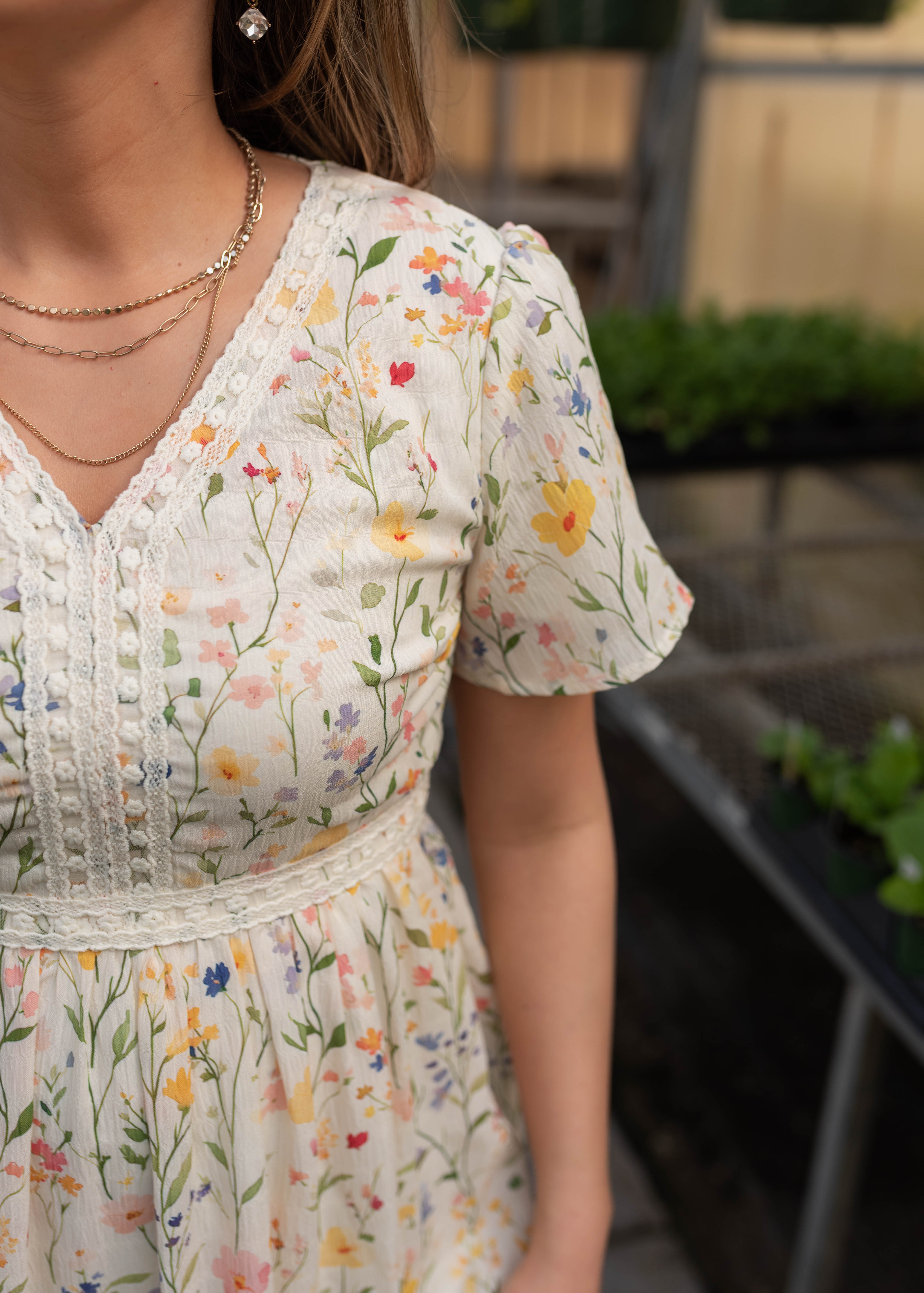 Sasha Ivory Multi Floral Dress