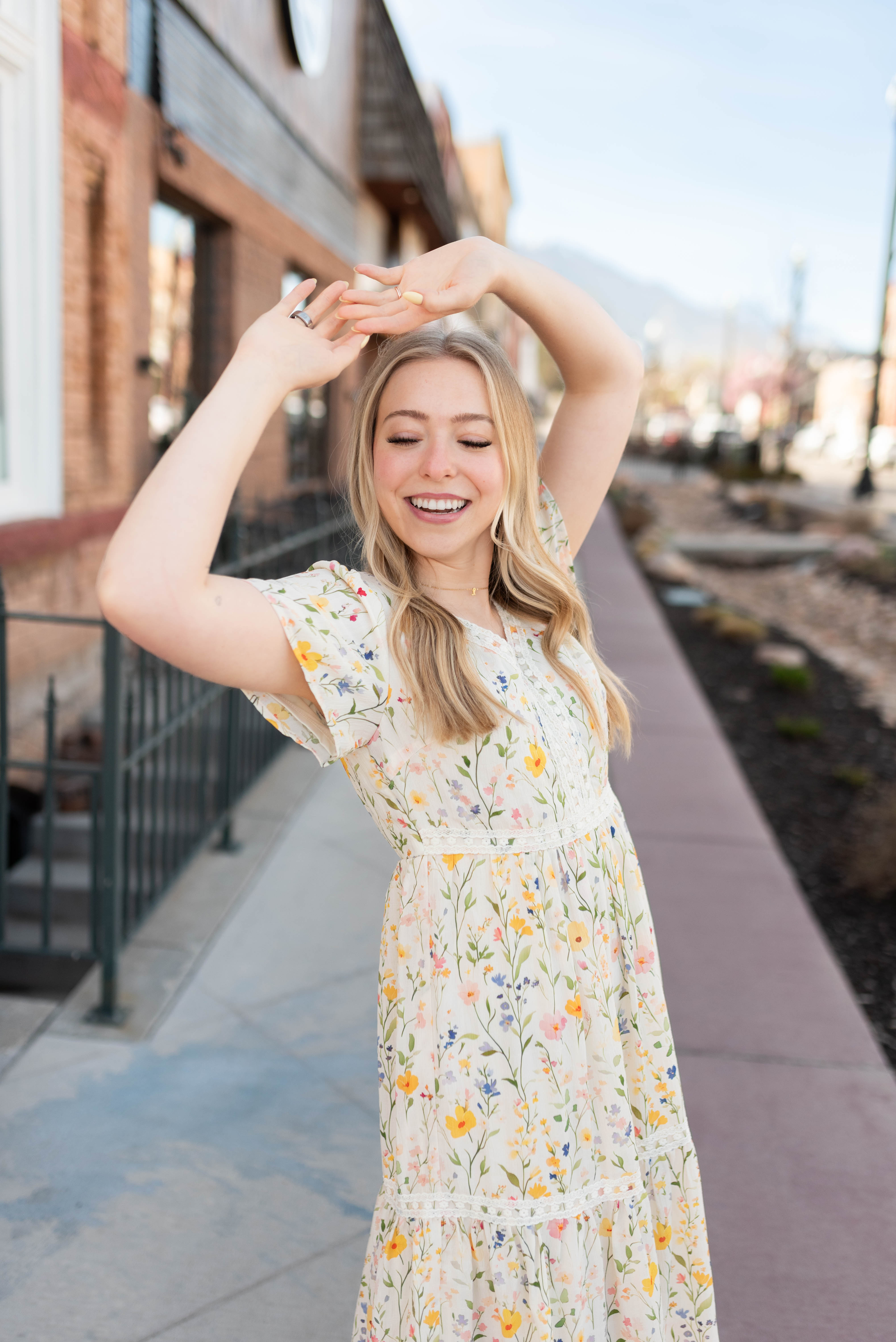 Sasha Ivory Multi Floral Dress