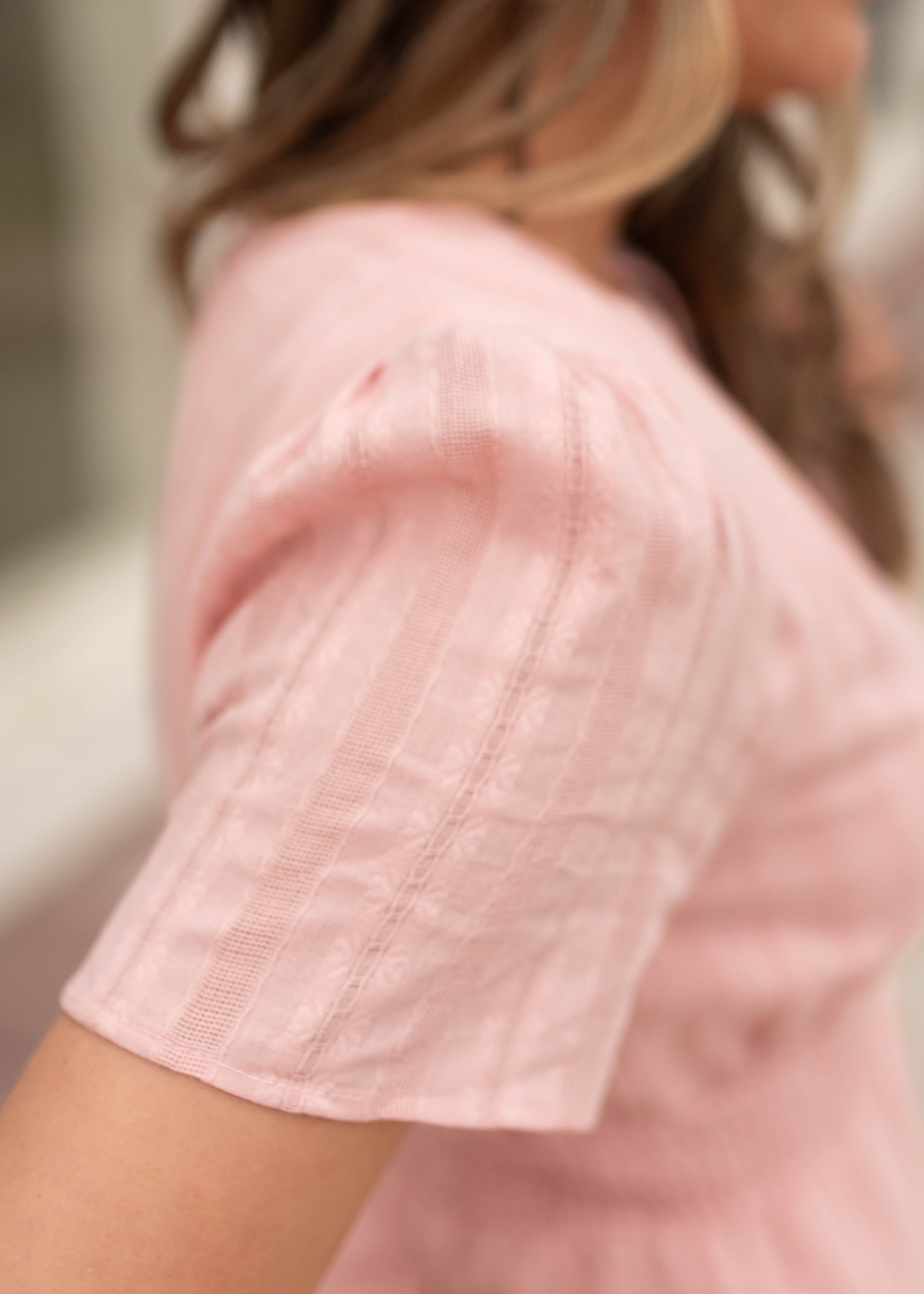 Selah Light Pink Tiered Dress