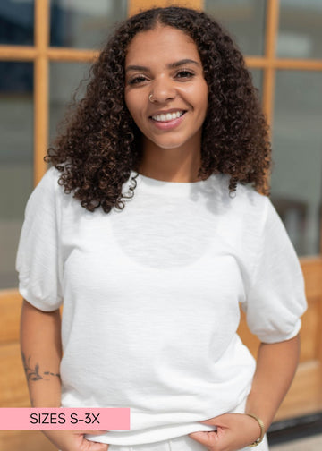 Shae Ivory Boxy Tee