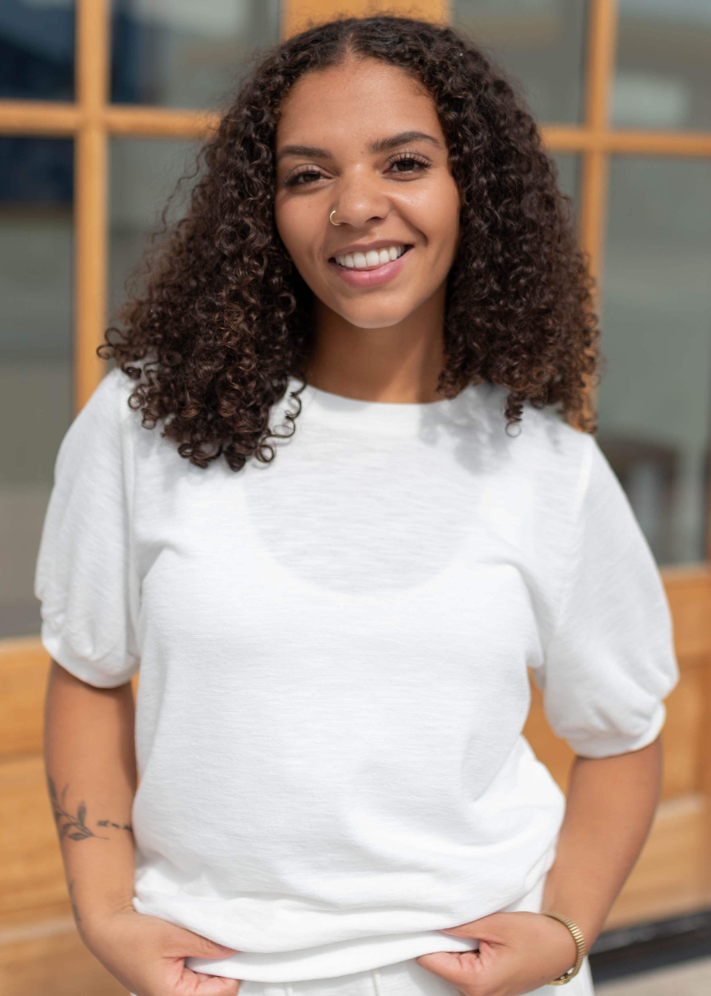 Shae Ivory Boxy Tee