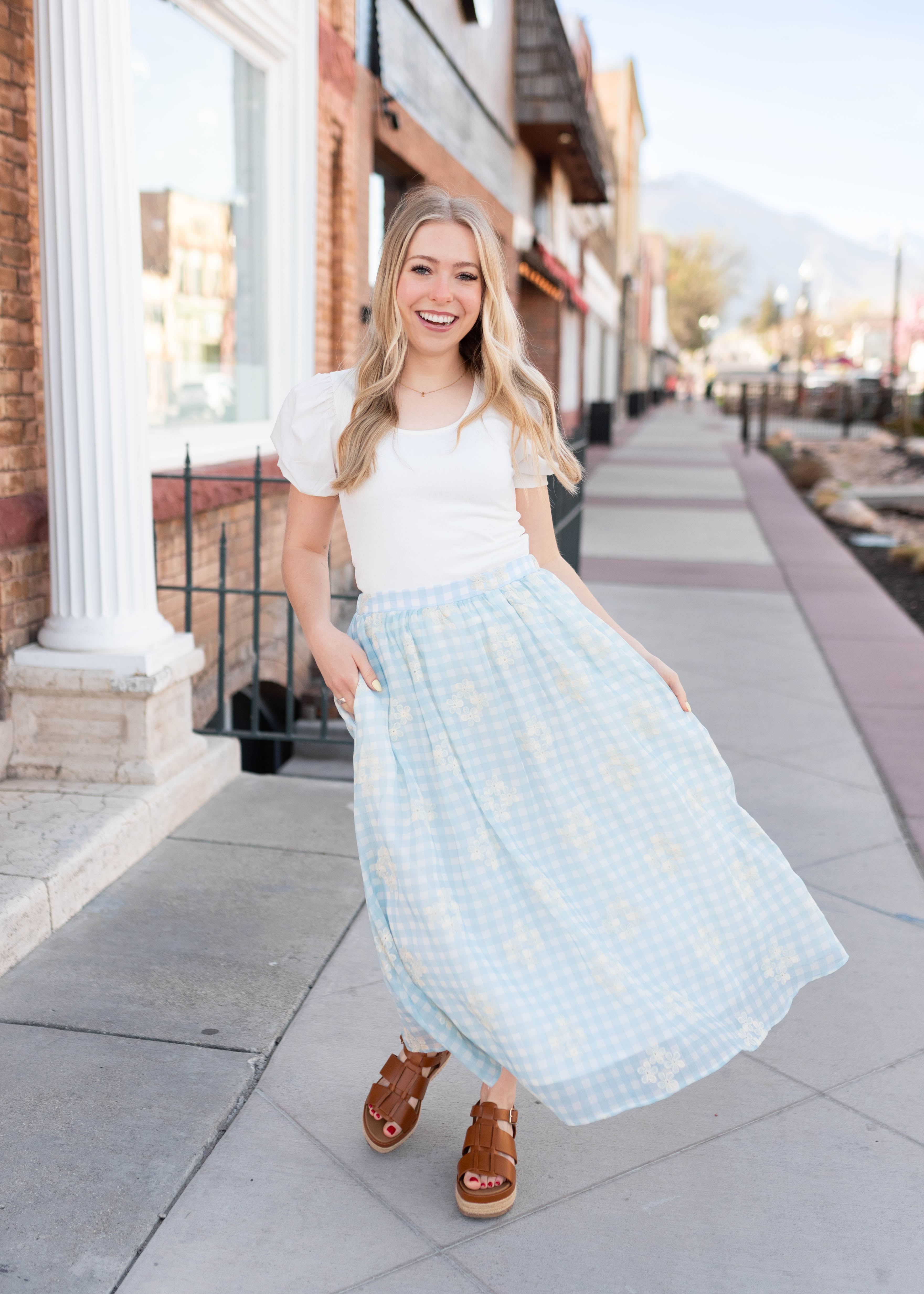 Sofia White Ribbed Top