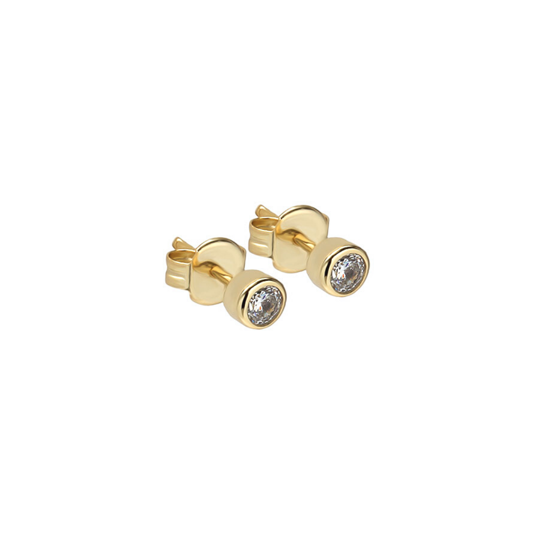 Solitaire Stud Earrings