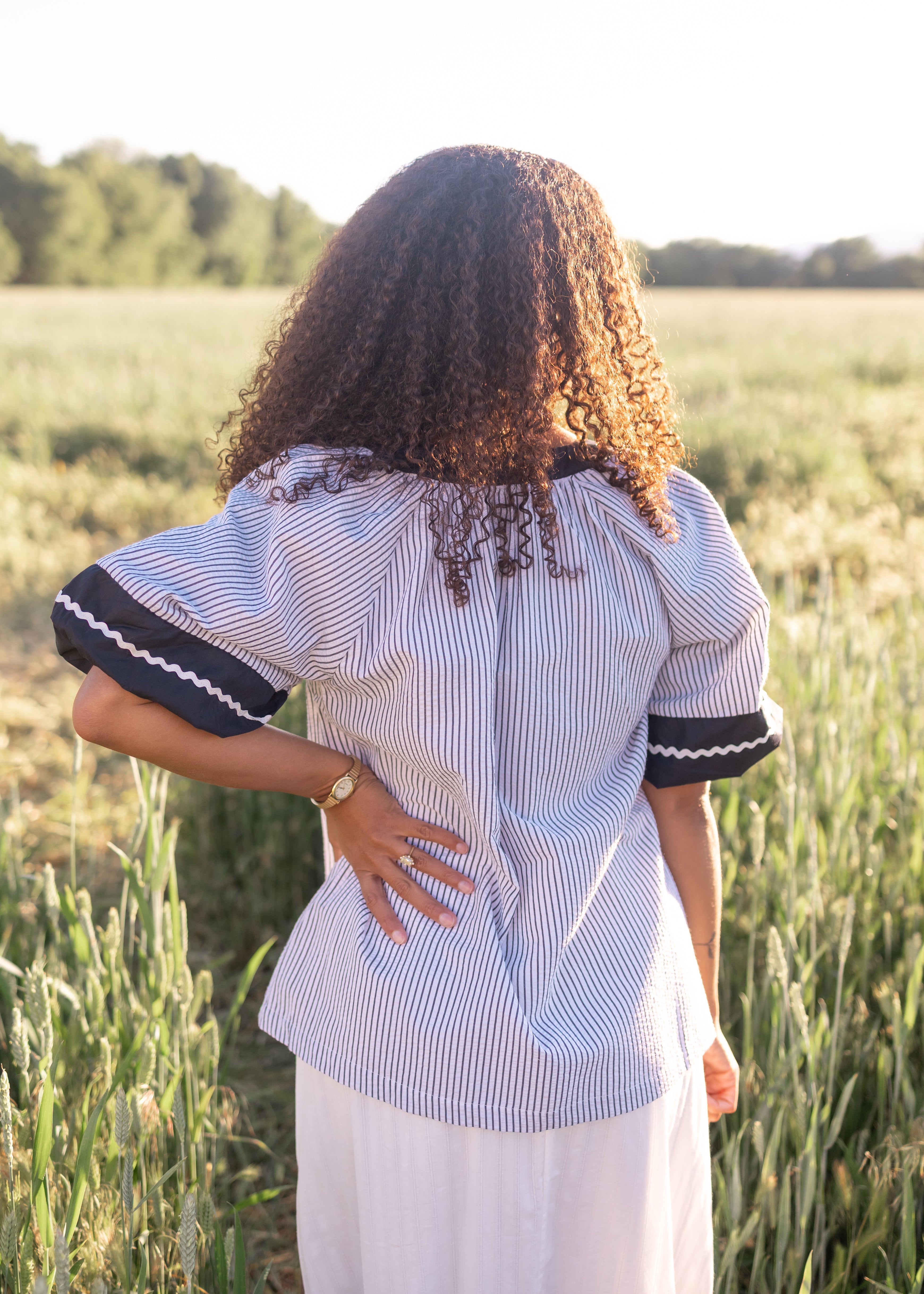 Teagan Striped Blouse