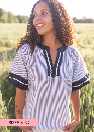 Teagan Striped Blouse