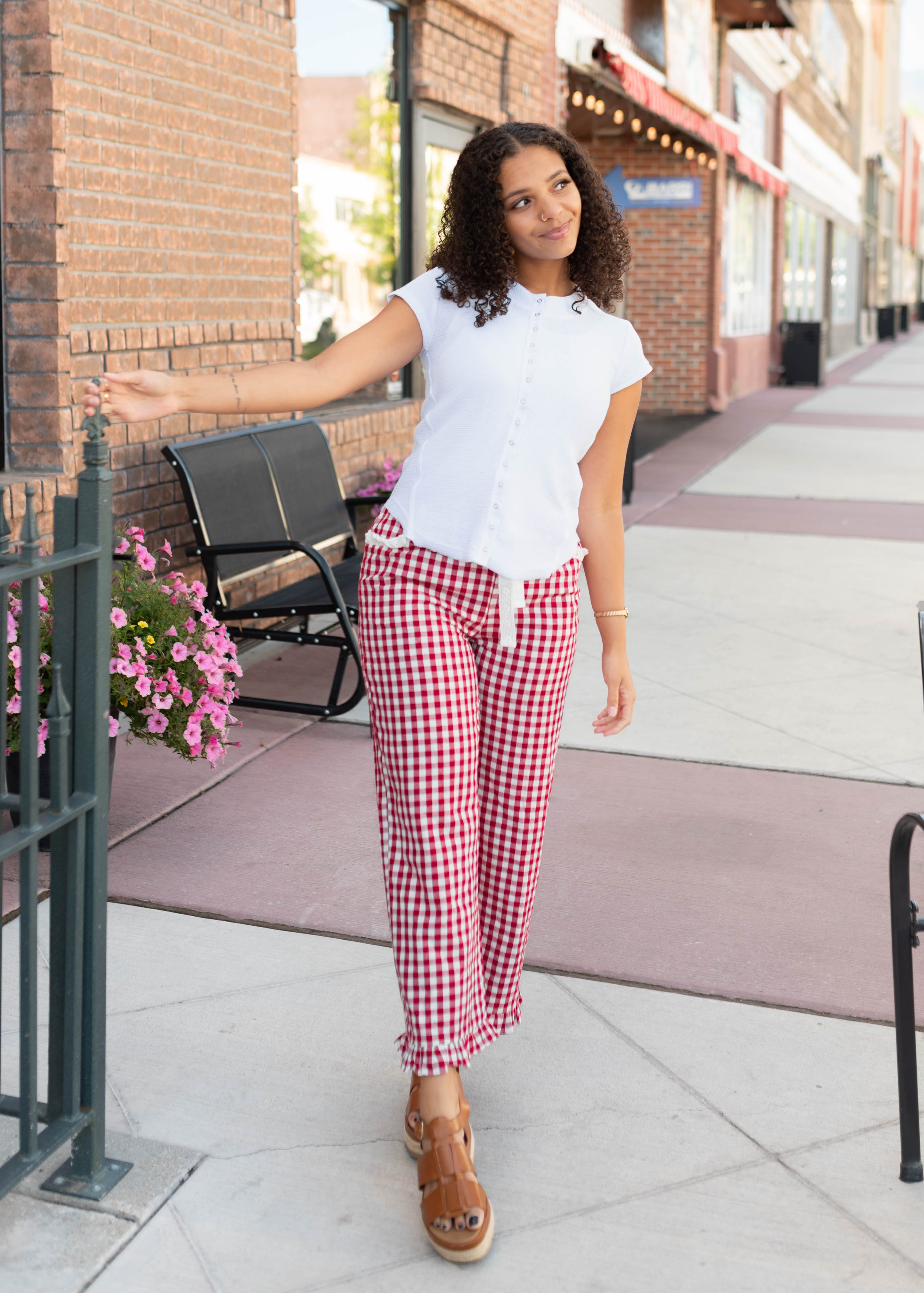 Thea White Snap Up Top