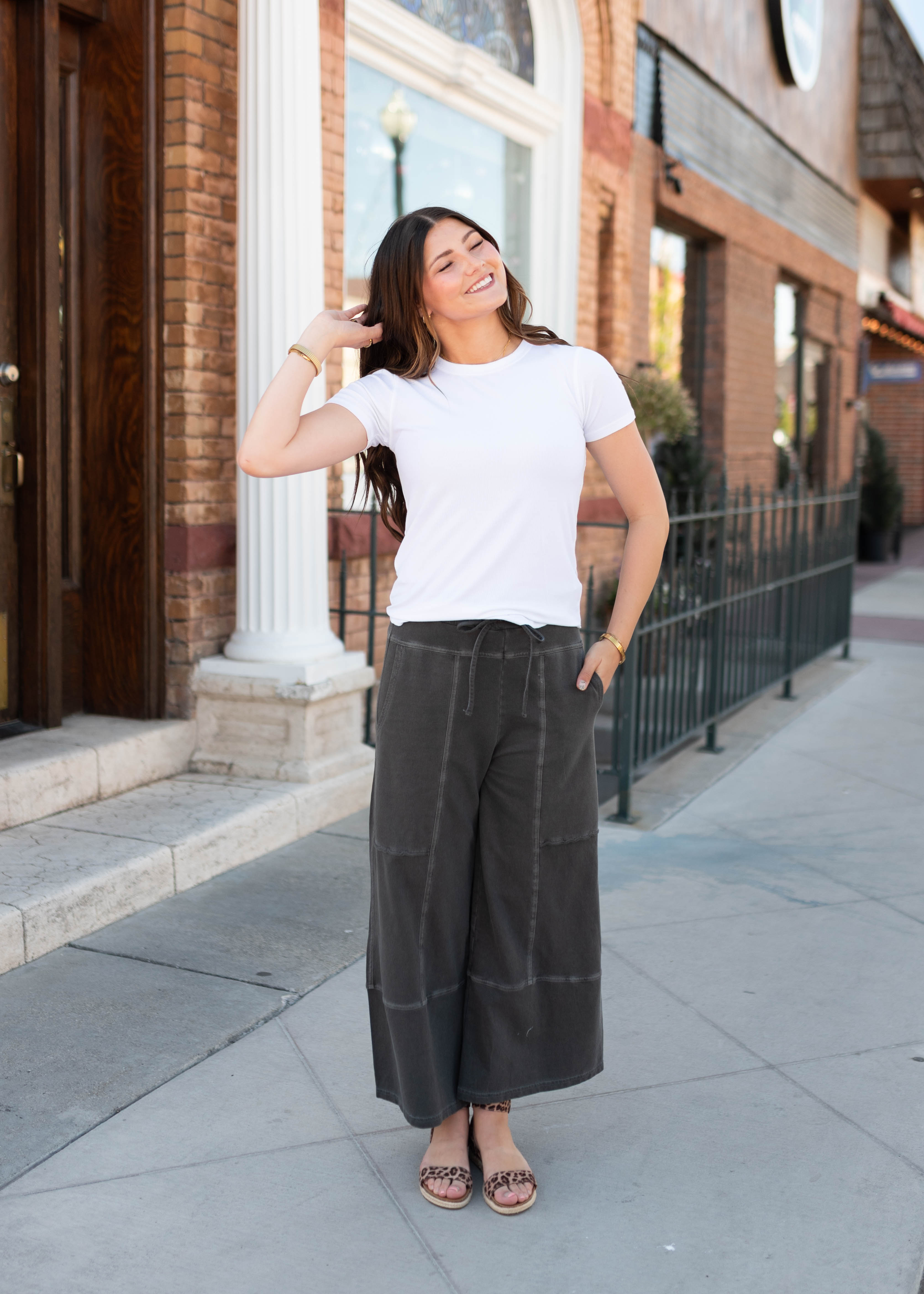 Tilly Black Wide Leg Pants