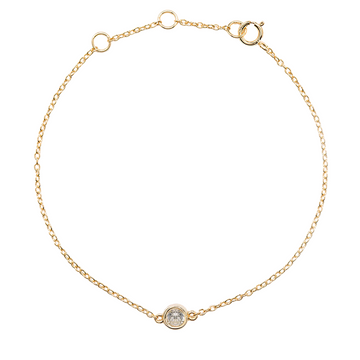 White Zirconia Spring Bracelet