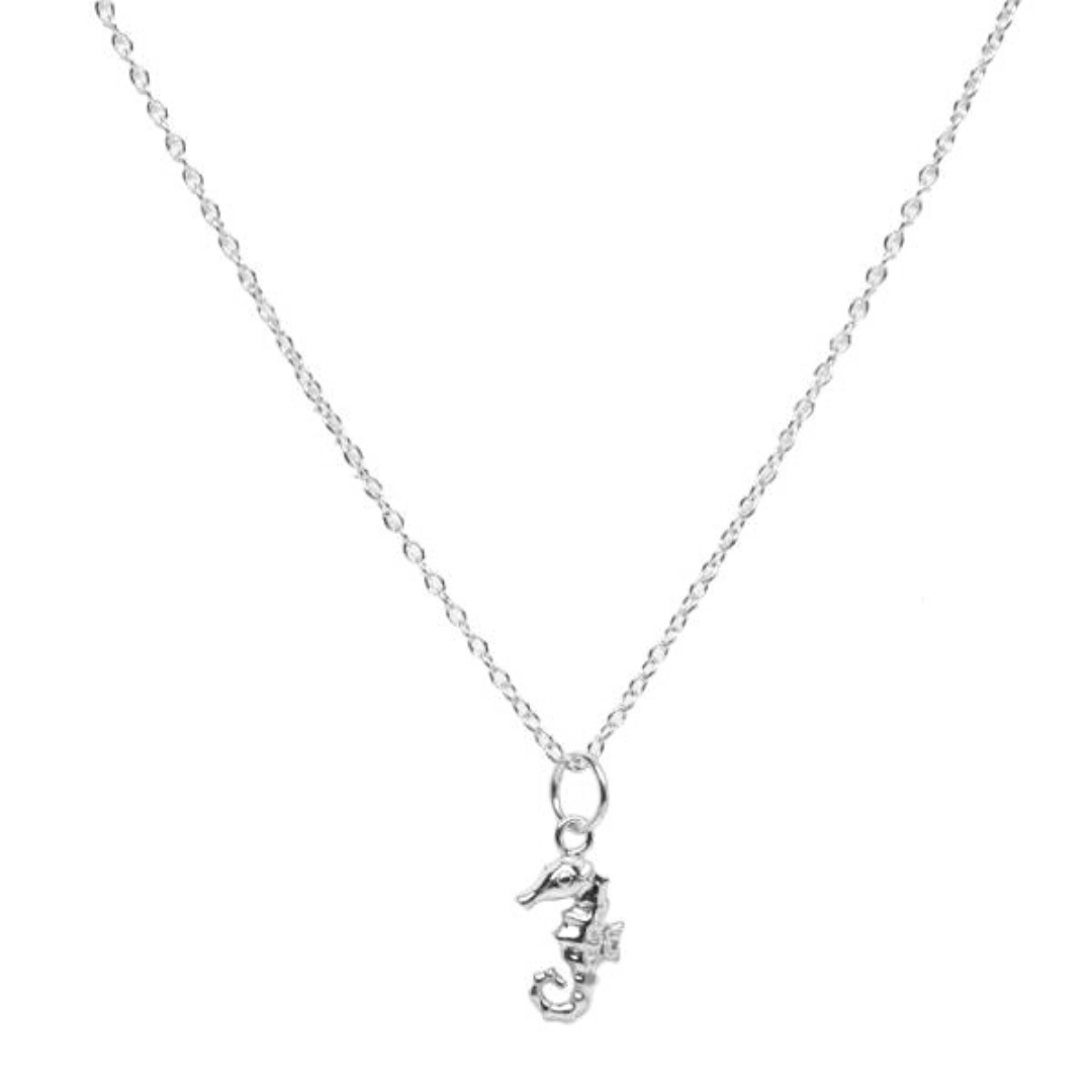 Seahorse Pendant Silver Necklace