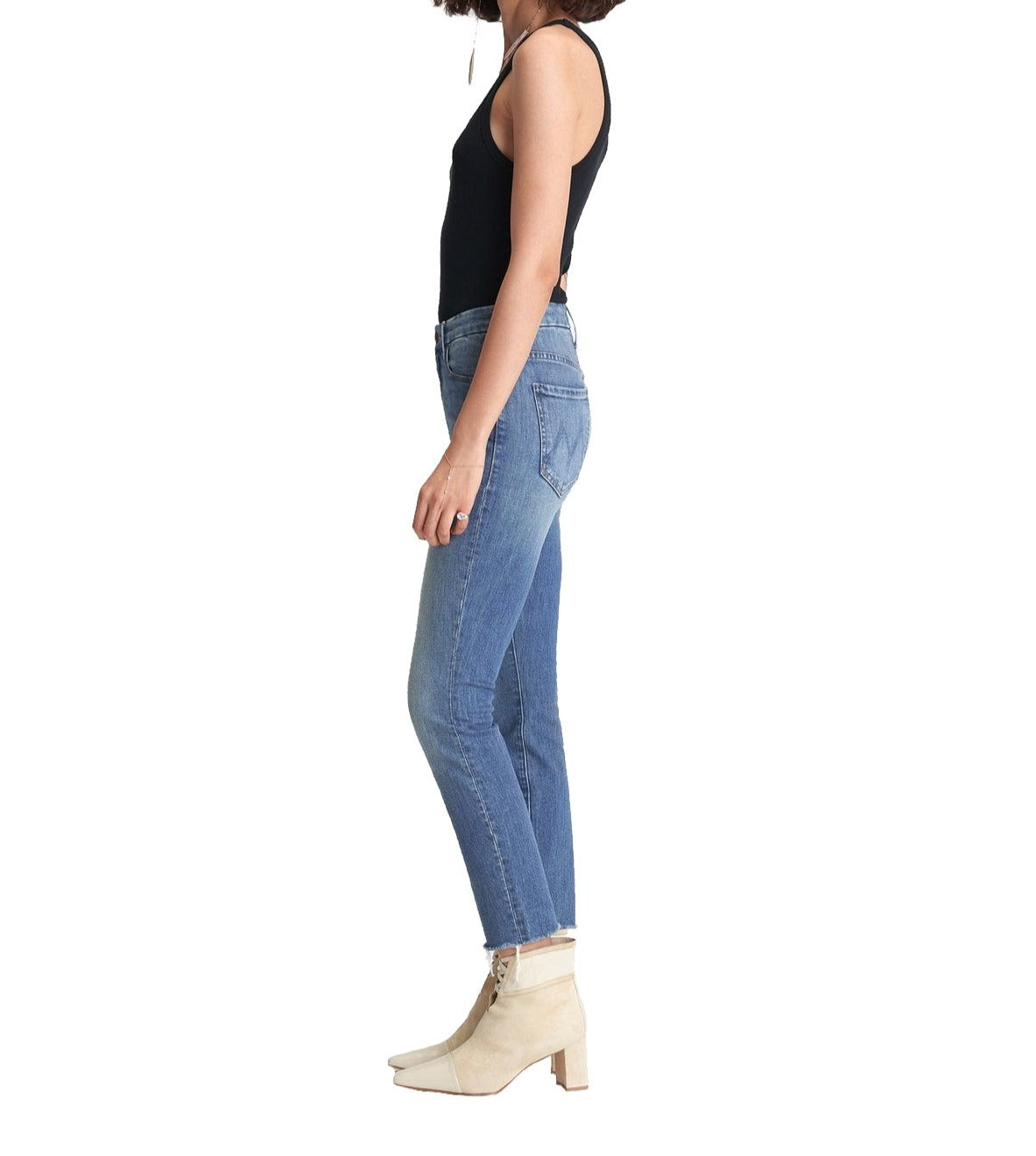 The High Waisted Looker Ankle Fray - Wander Dust